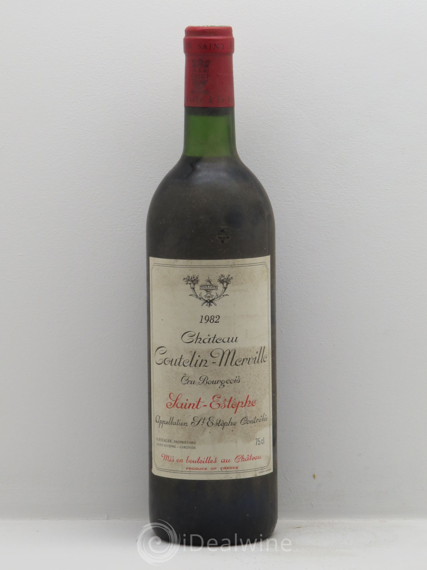 Château Saint-Estèphe Coutelin Merville 1982 - Posten von 1 Flasche - 0