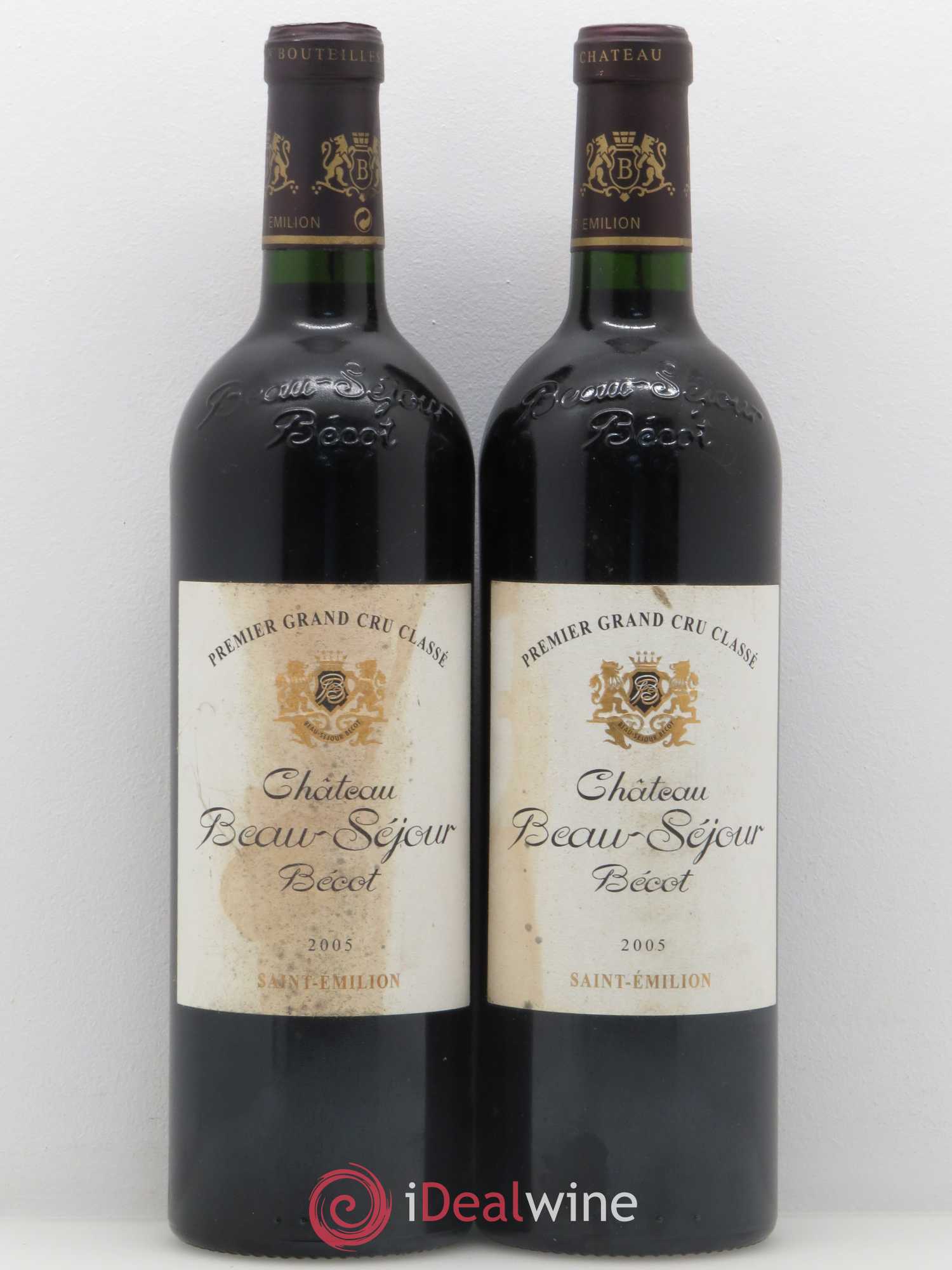 Château Beau-Séjour Bécot 1er Grand Cru Classé B 2005 - Lot de 2 bouteilles - 0