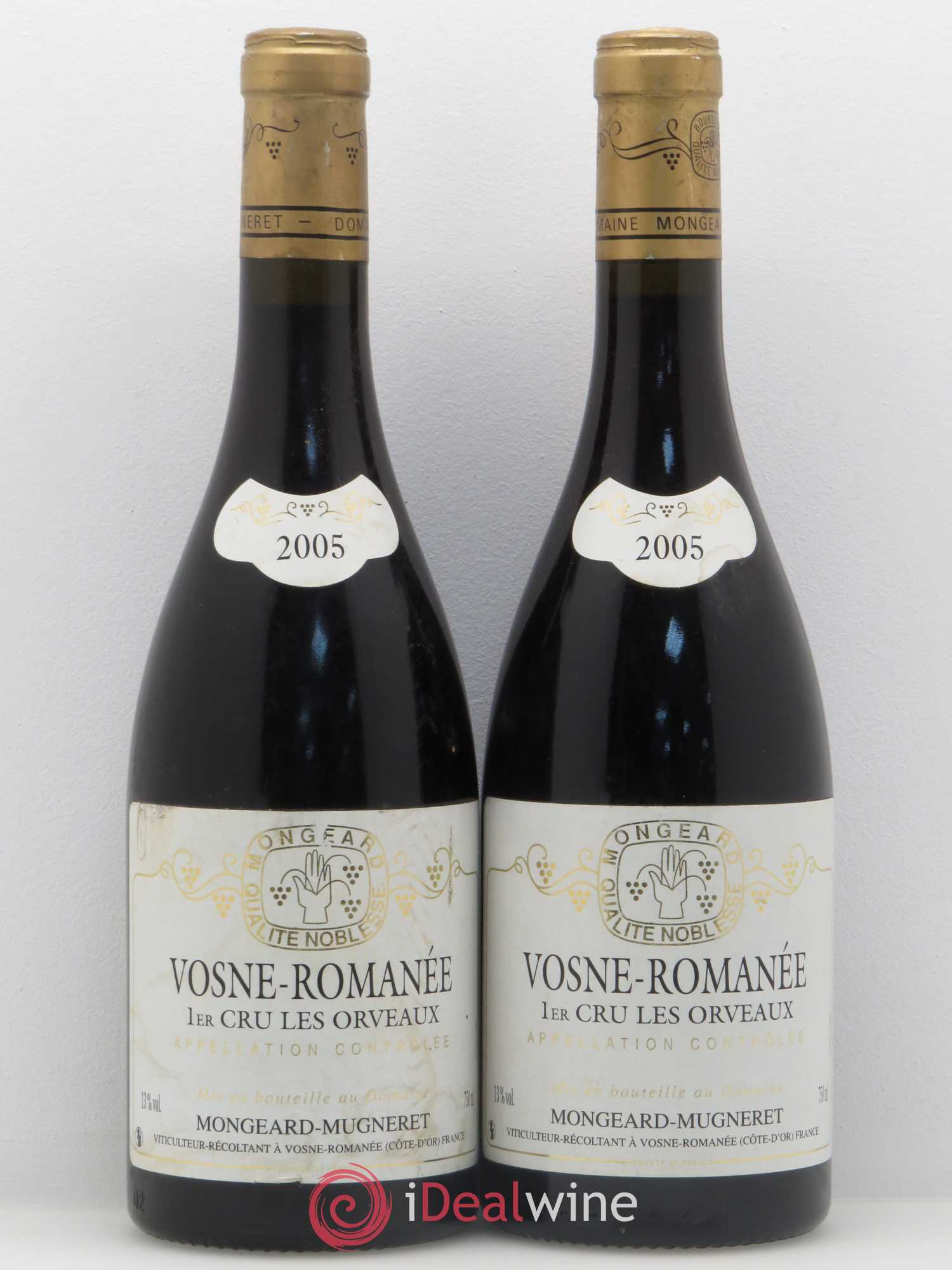 Vosne-Romanée 1er Cru En Orveaux Mongeard-Mugneret (Domaine) 2005 - Lot de 2 bouteilles - 0