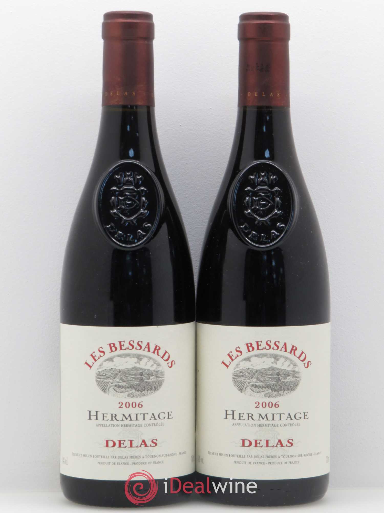 Hermitage Les Bessards Delas Frères 2006 - Lot de 2 bouteilles - 0
