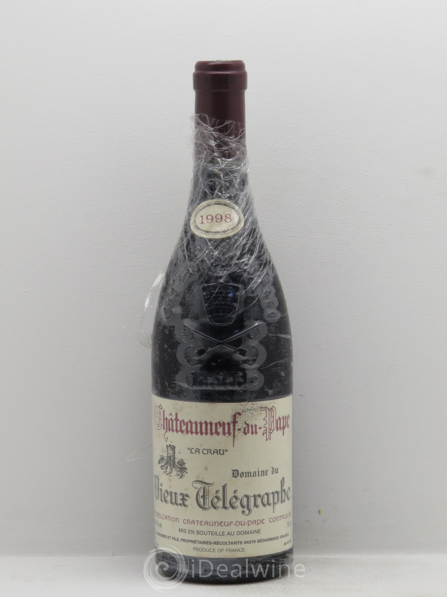 Châteauneuf-du-Pape Vieux Télégraphe (Domaine du) Vignobles Brunier 1998 - Lot de 1 bouteille - 0