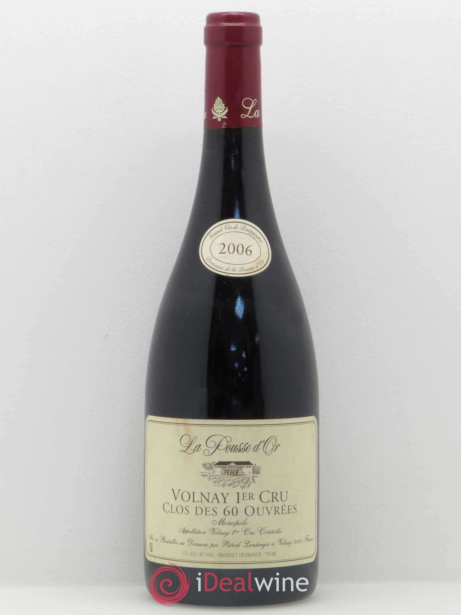 Volnay 1er Cru Clos des 60 ouvrées La Pousse d'Or (Domaine de) 2006 - Lot de 1 bouteille - 0