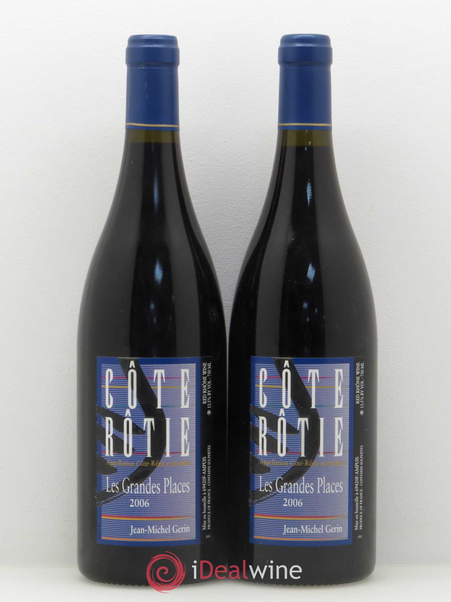 Côte-Rôtie Les Grandes Places Jean-Michel Gerin 2006 - Lot de 2 bouteilles - 0
