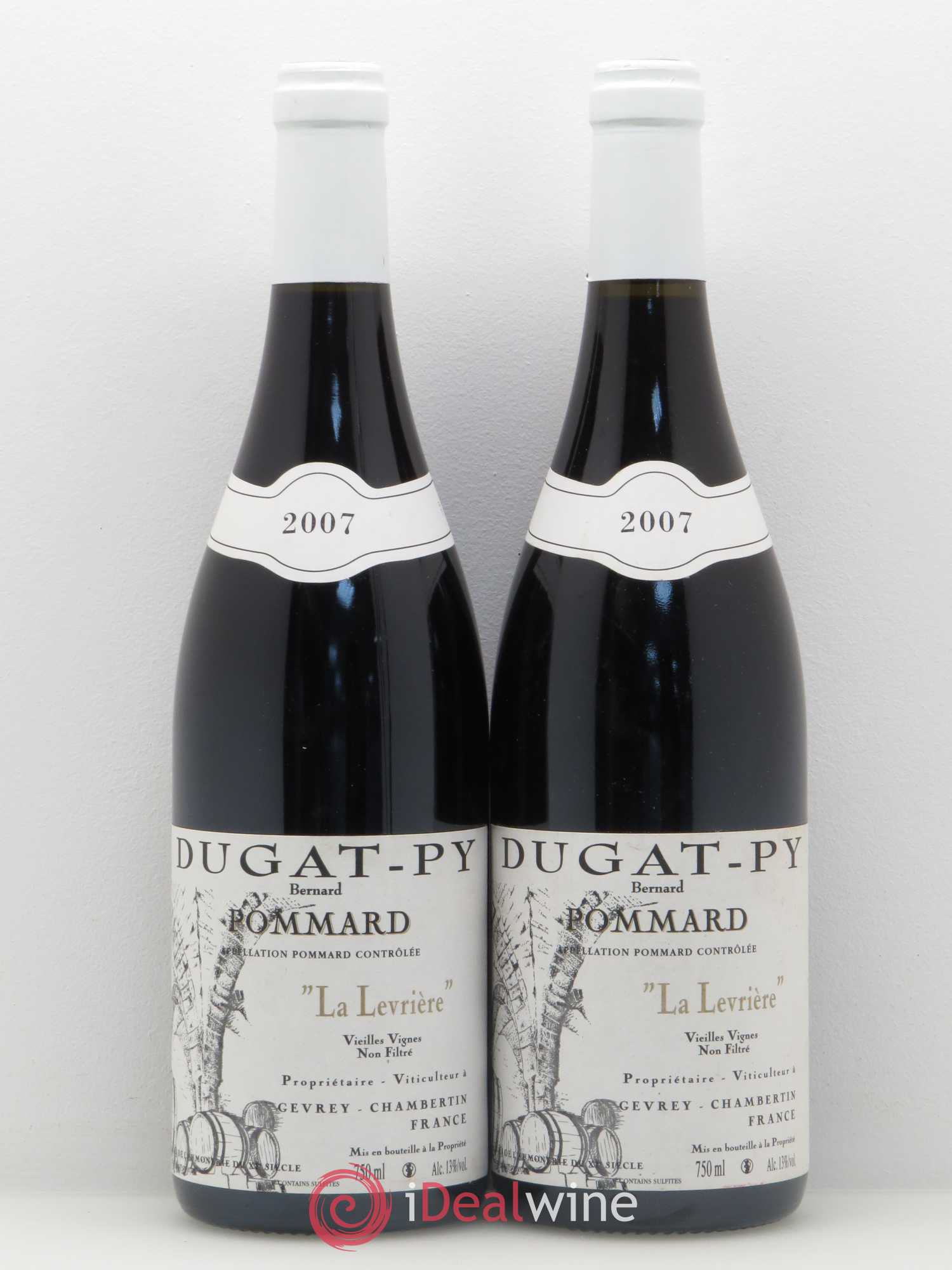 Pommard La Levrière Vieilles Vignes Dugat-Py 2007 - Lot de 2 bouteilles - 0