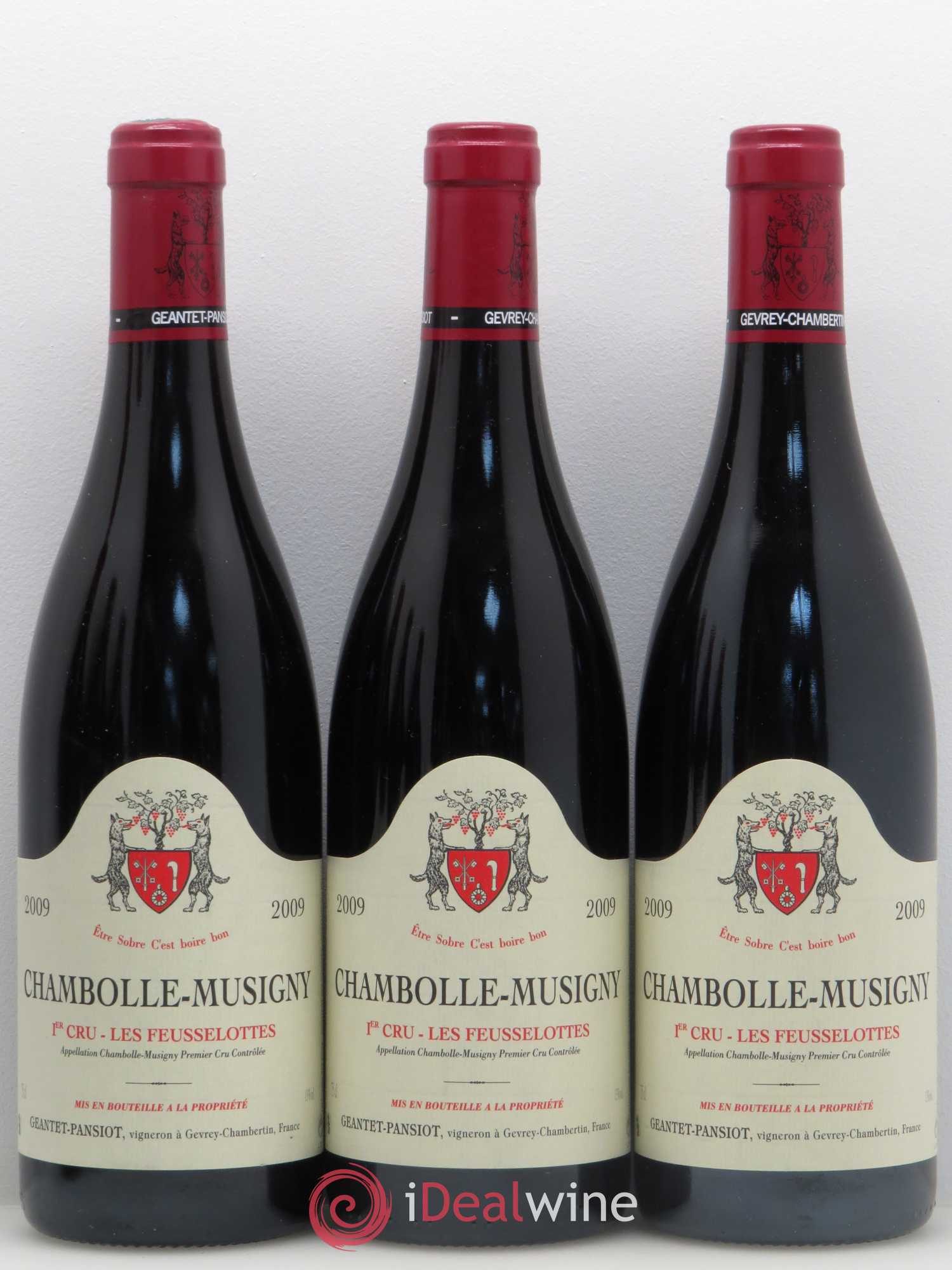 Chambolle-Musigny 1er Cru Les Feusselottes Geantet-Pansiot 2009 - Lot de 6 bouteilles - 1