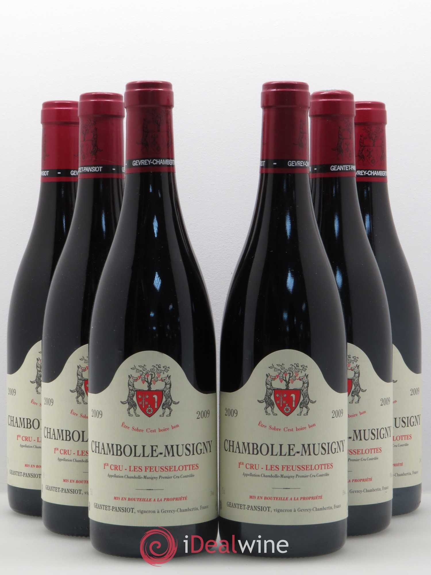 Chambolle-Musigny 1er Cru Les Feusselottes Geantet-Pansiot 2009 - Lot de 6 bouteilles - 0