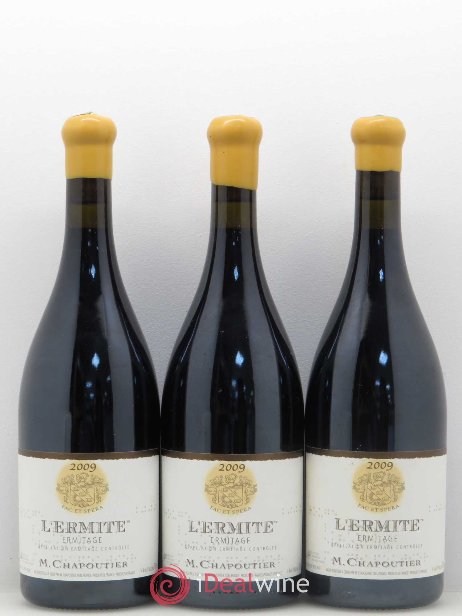 Hermitage Ermitage l'Ermite Chapoutier 2009 - Lot de 3 bouteilles - 0