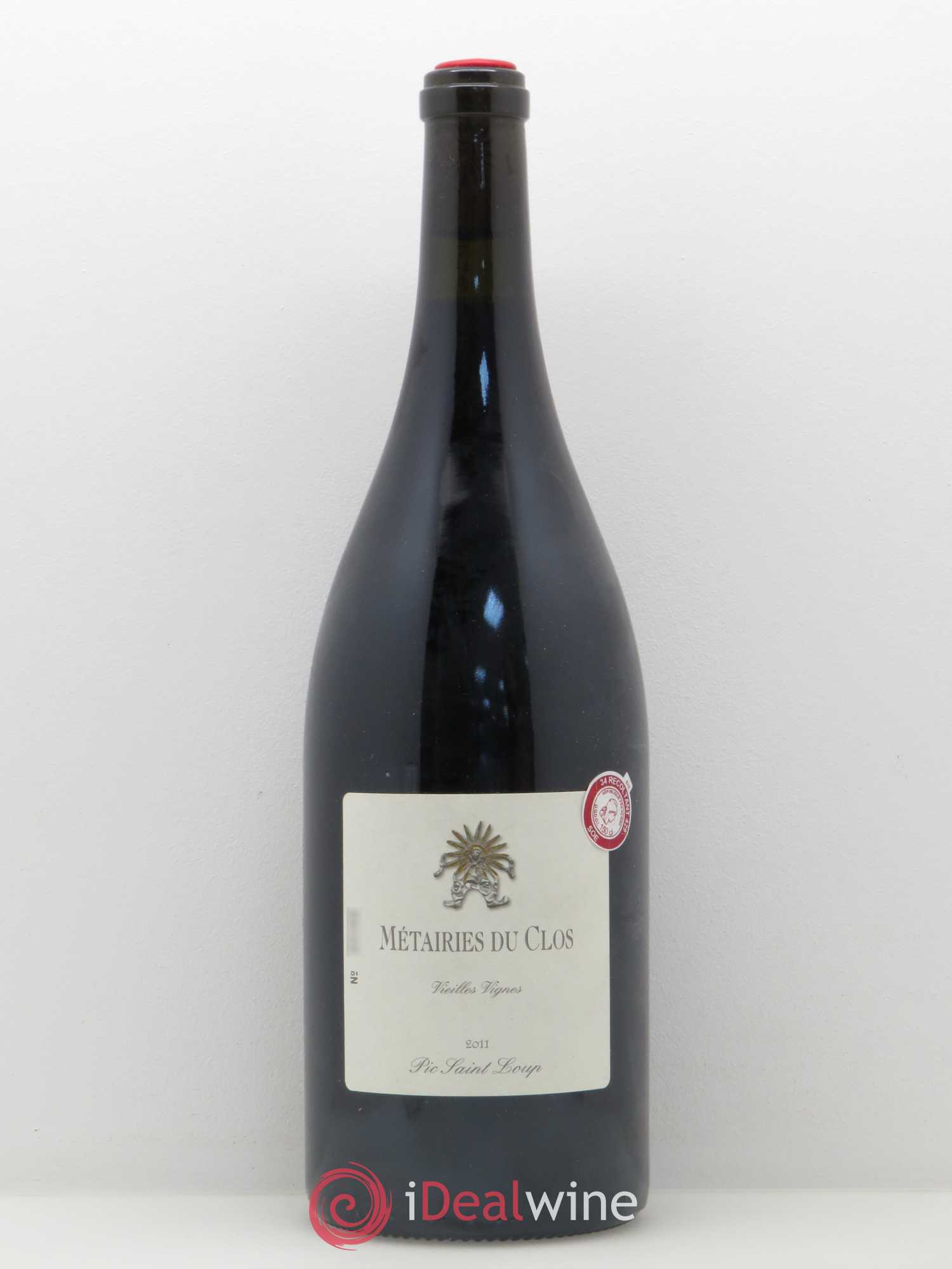 Pic Saint-Loup Les Métairies du Clos Vieilles Vignes Christophe Peyrus et Françoise Julien 2011 - Lot de 1 magnum - 0