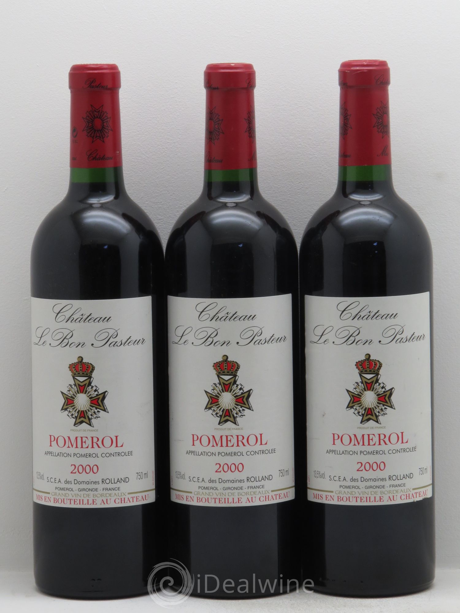 Château le Bon Pasteur 2000 - Lot de 3 bouteilles - 0