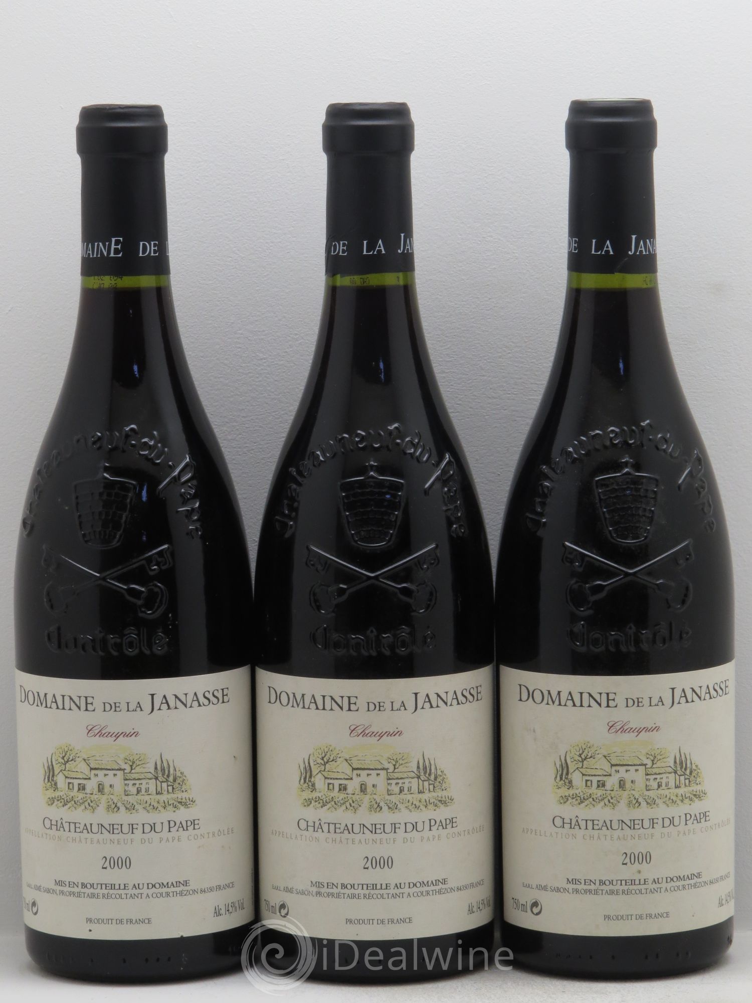 Châteauneuf-du-Pape Cuvée Chaupin La Janasse (Domaine de) (sans prix de réserve) 2000 - Lot de 3 bouteilles - 0