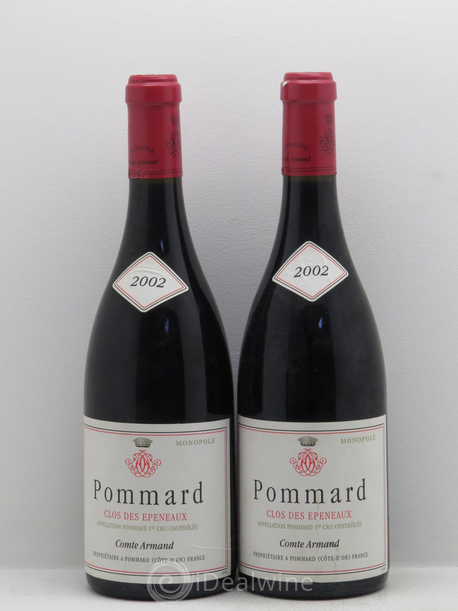 Pommard 1er Cru Clos des Epeneaux Comte Armand 2002 - Lot de 2 bouteilles - 0