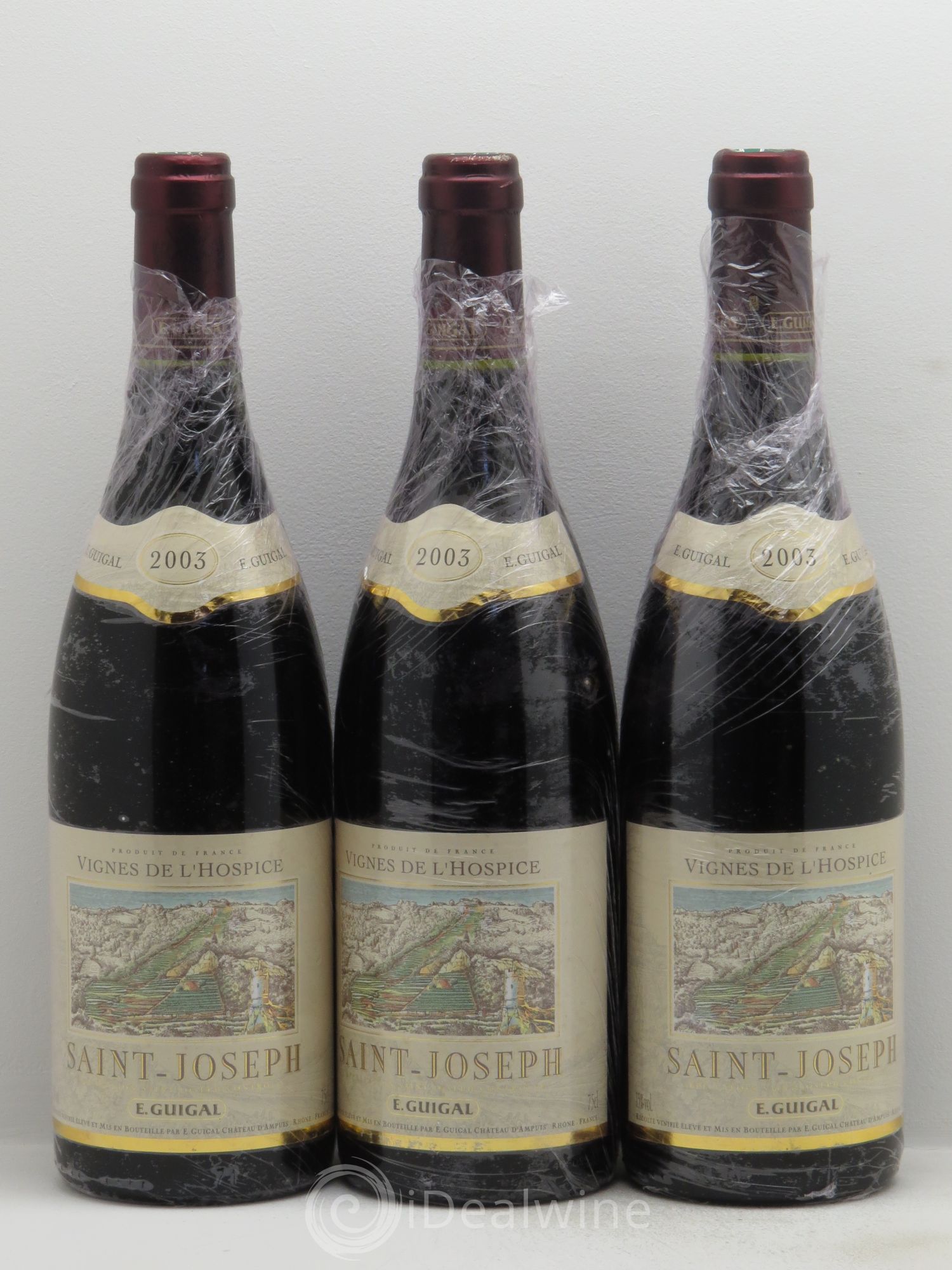 Saint-Joseph Vignes de l'Hospice Guigal 2003 - Lot de 3 bouteilles - 0