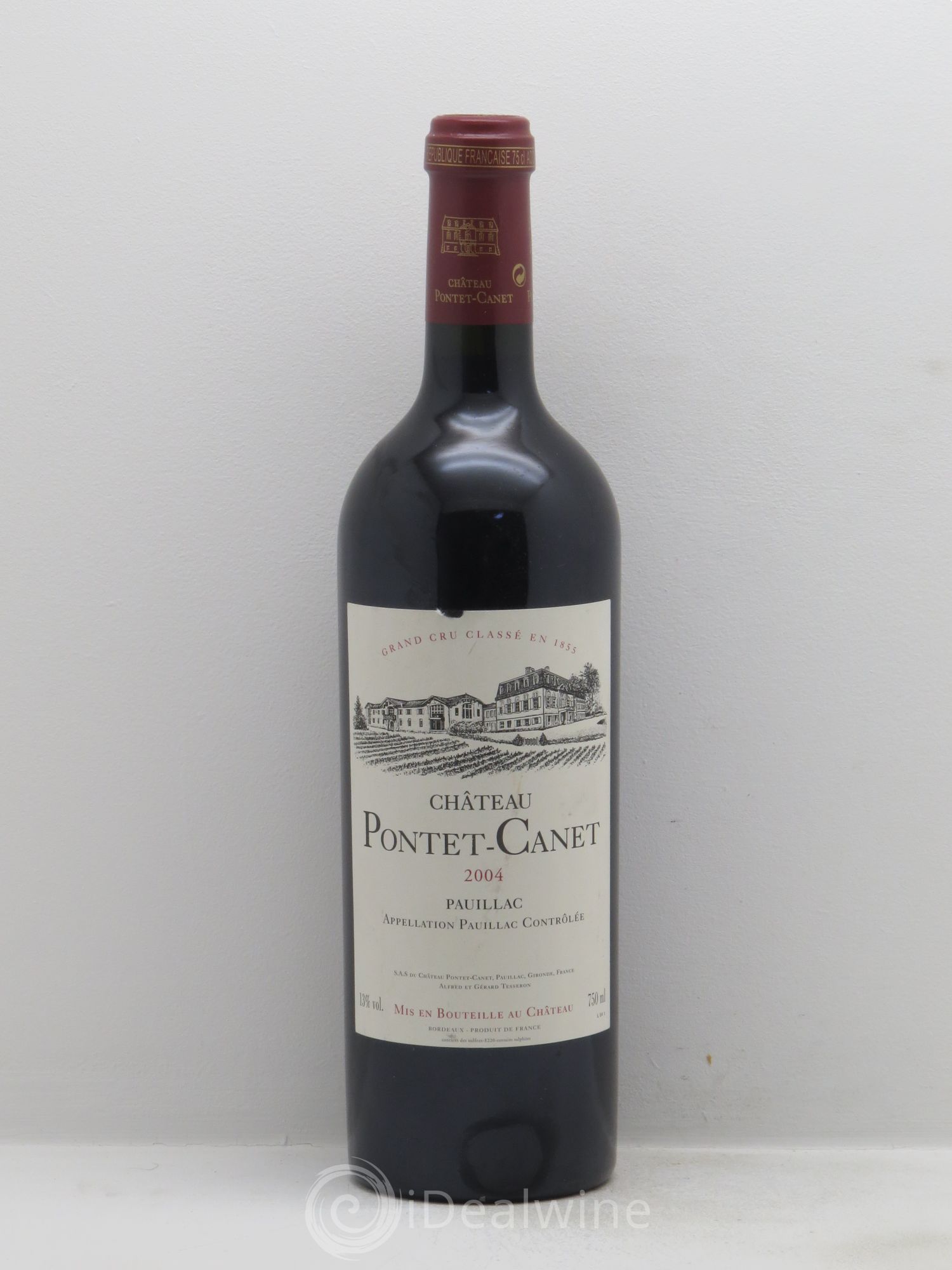 Château Pontet Canet 5ème Grand Cru Classé 2004 - Lot de 1 bouteille - 0