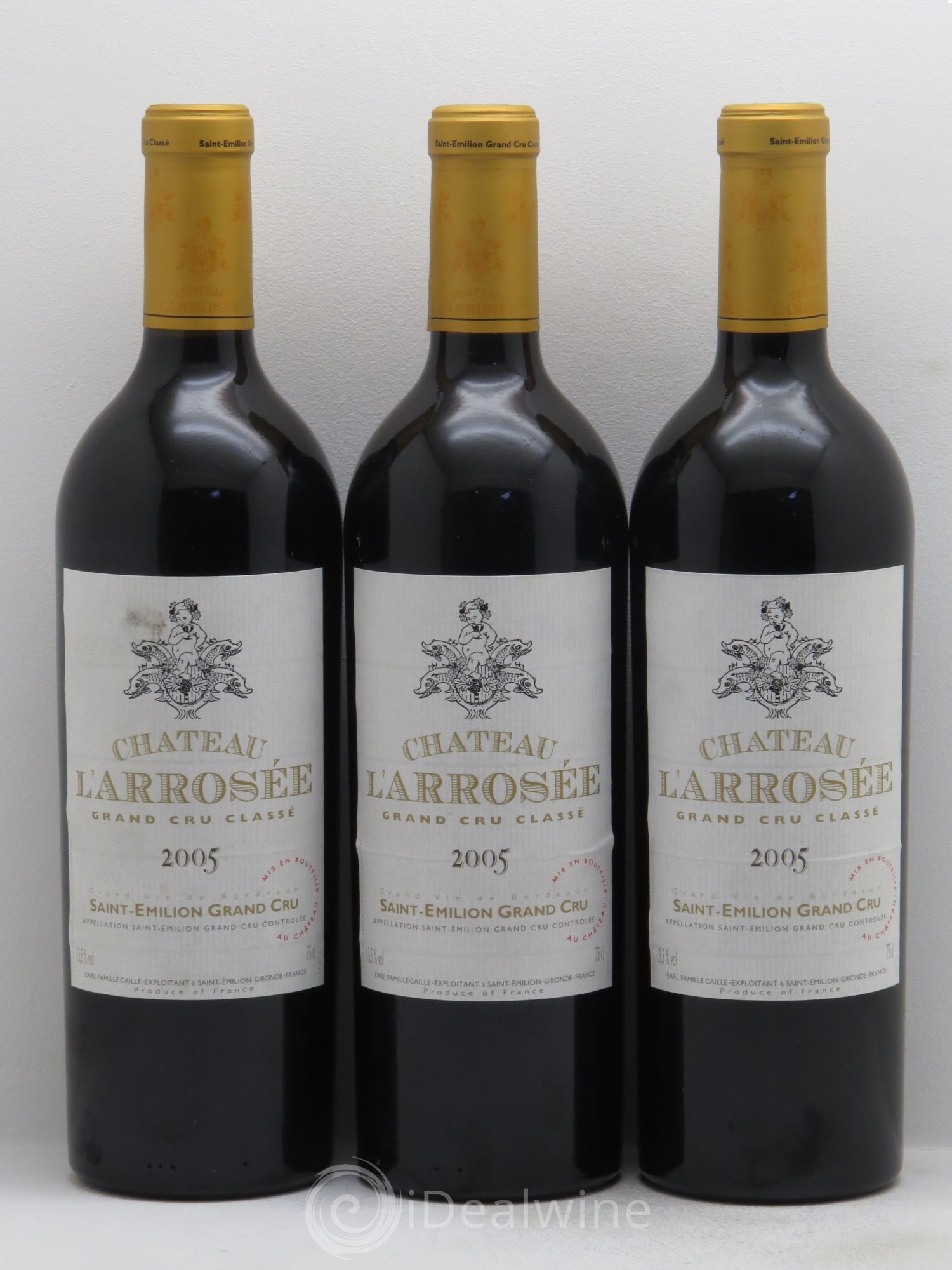 Château l' Arrosée Grand Cru Classé 2005 - Lot de 3 bouteilles - 0