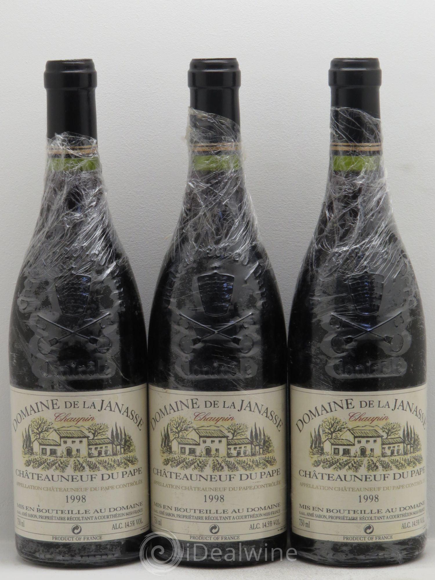 Châteauneuf-du-Pape Cuvée Chaupin La Janasse (Domaine de) 1998 - Lot de 3 bouteilles - 0