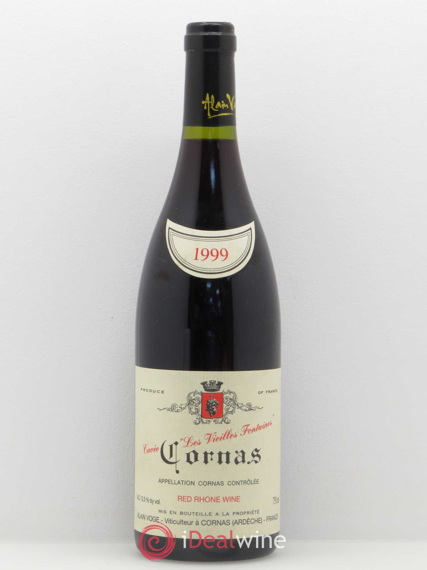 Cornas Les Vieilles Fontaines Alain Voge (Domaine) 1999 - Lot de 1 bouteille - 0