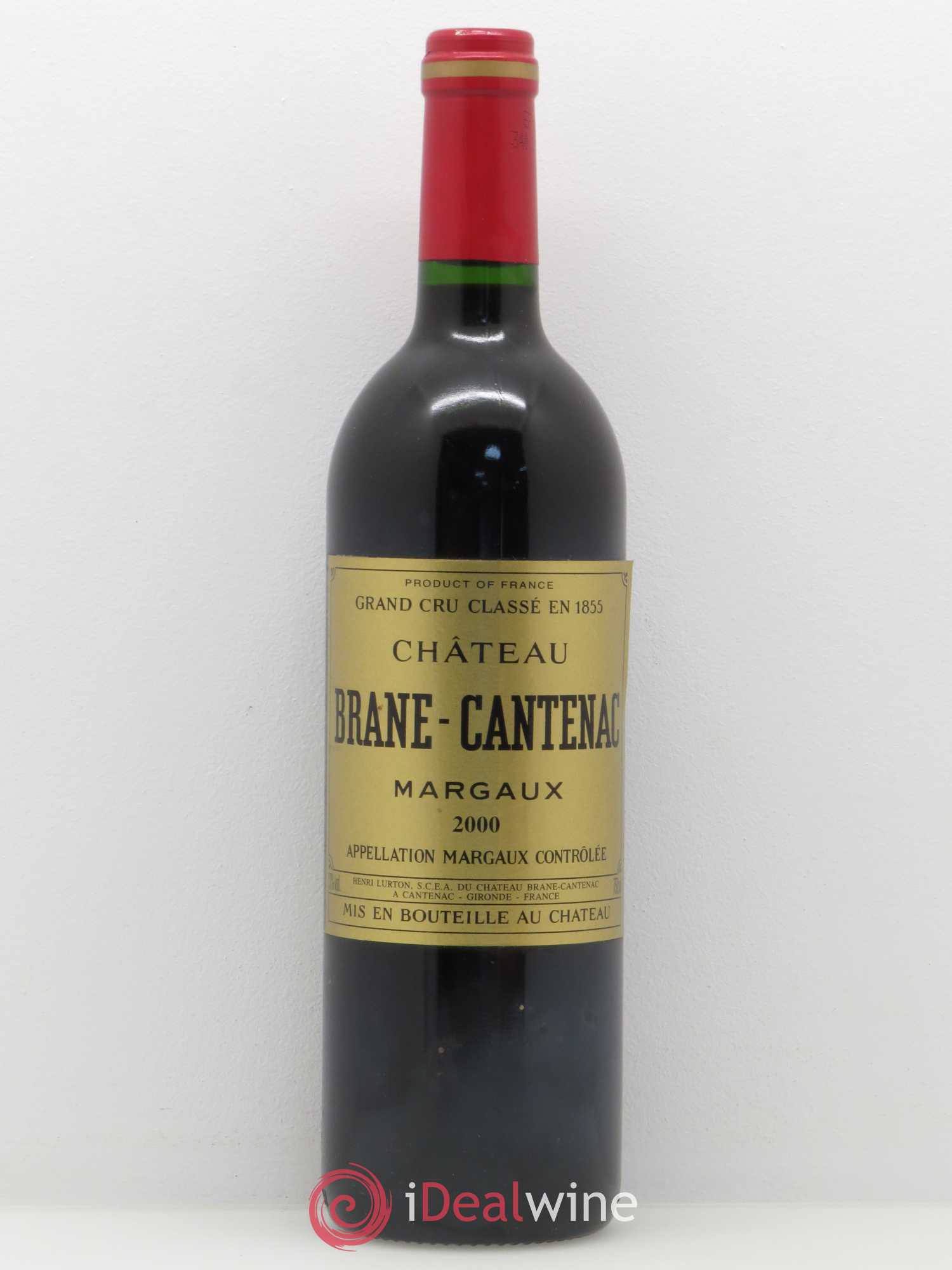 Château Brane Cantenac 2ème Grand Cru Classé 2000 - Lot de 1 bouteille - 0