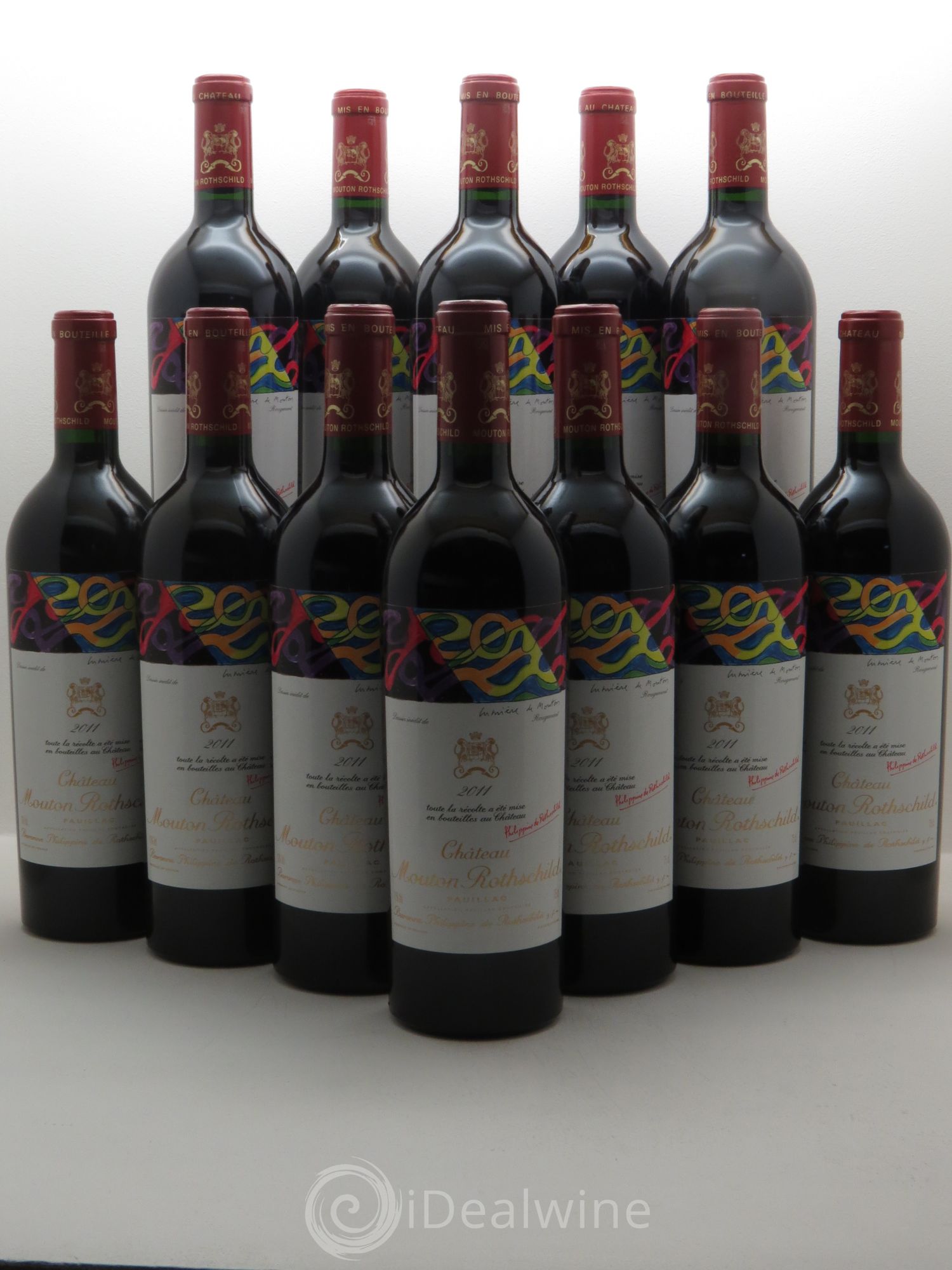 Château Mouton Rothschild 1er Grand Cru Classé 2011 - Lot de 12 bouteilles - 0