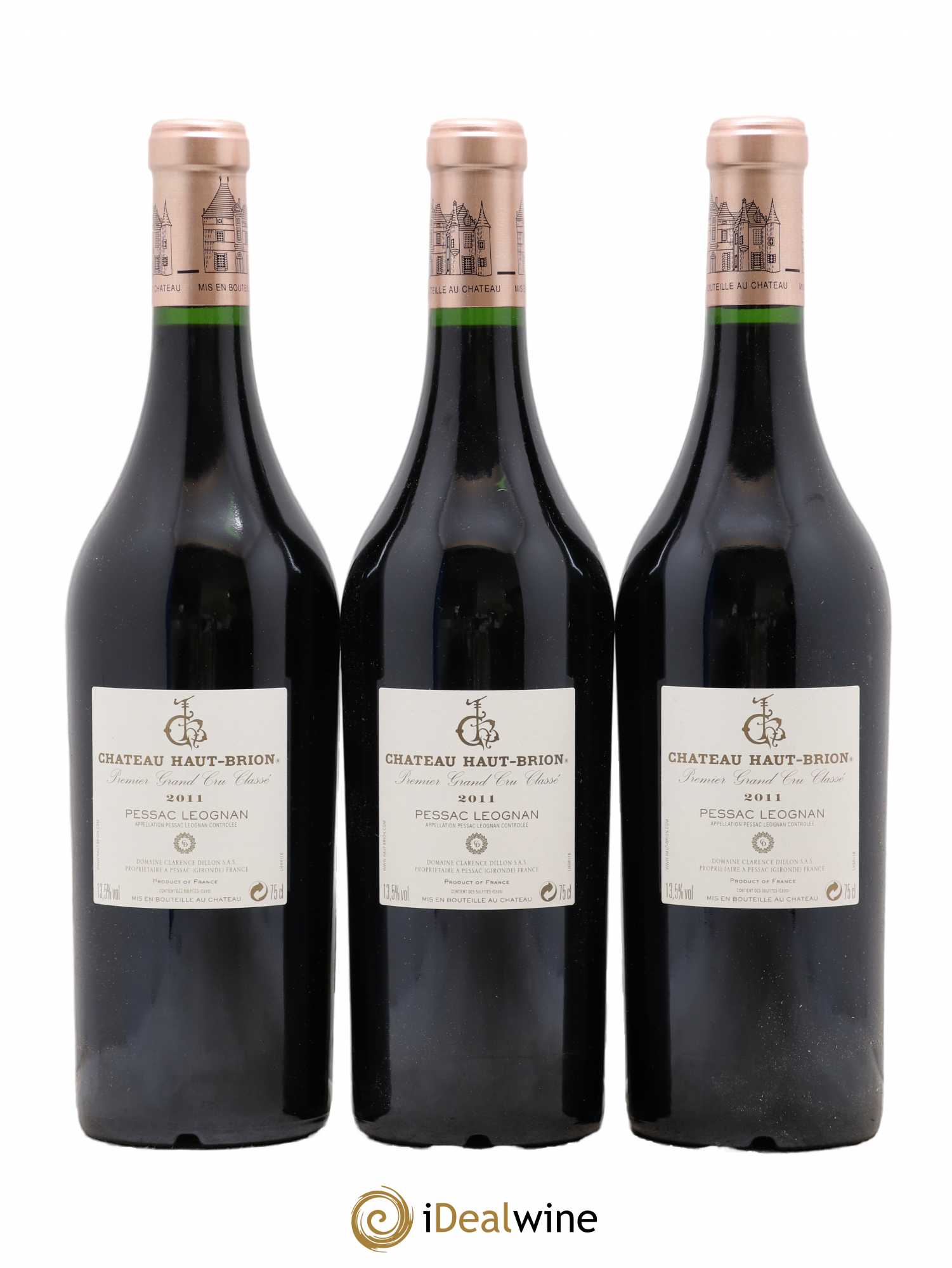 Château Haut Brion 1er Grand Cru Classé 2011 - Lot de 3 bouteilles - 1