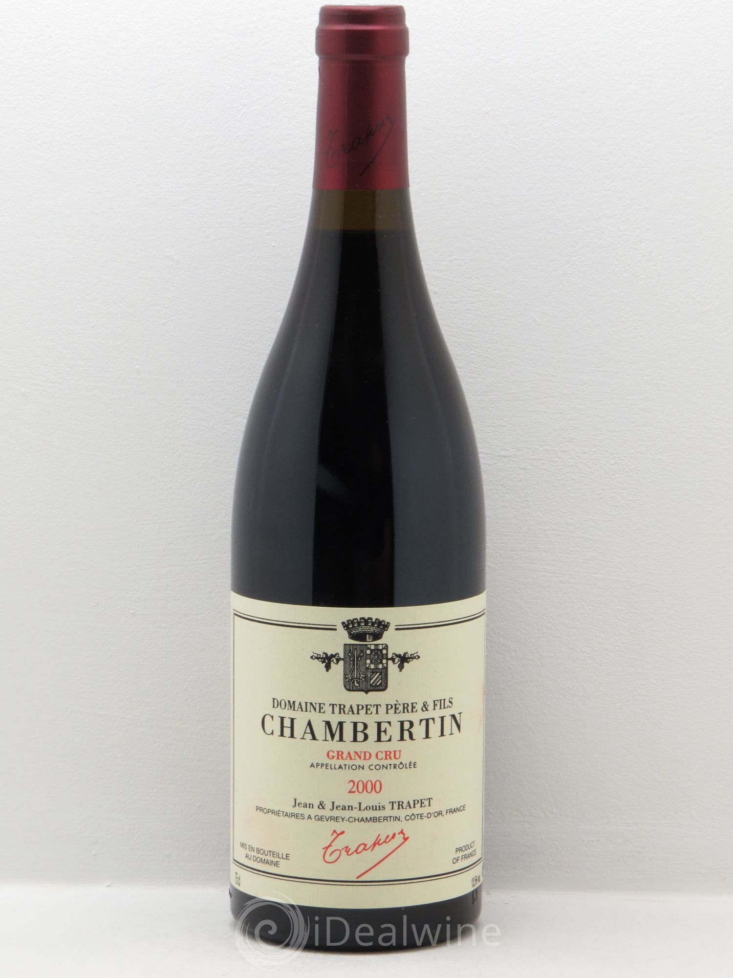 Chambertin Grand Cru Domaine Trapet 2000 - Lot de 1 bouteille - 0