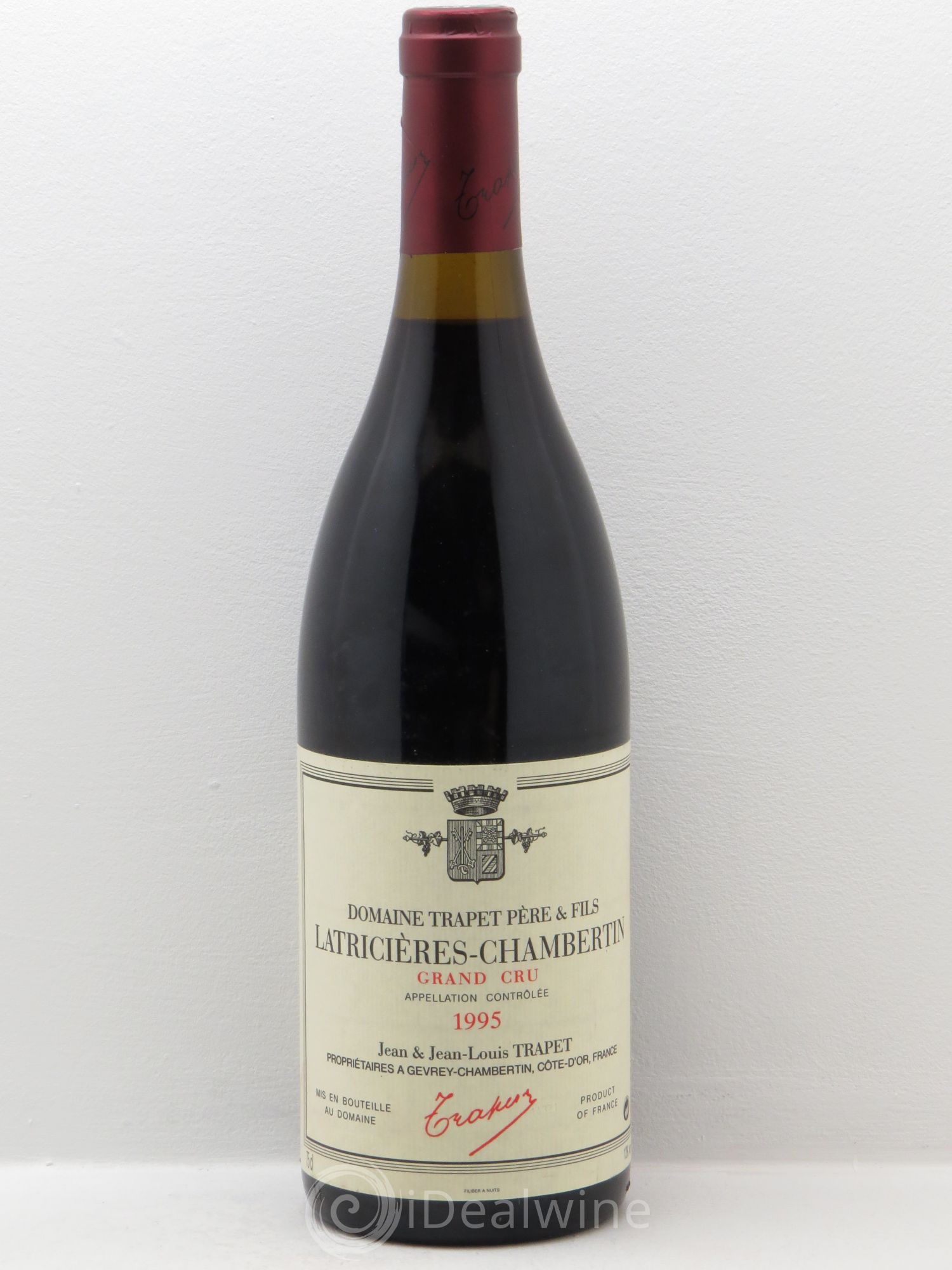 Latricières-Chambertin Grand Cru Domaine Trapet 1995 - Lot de 1 bouteille - 0