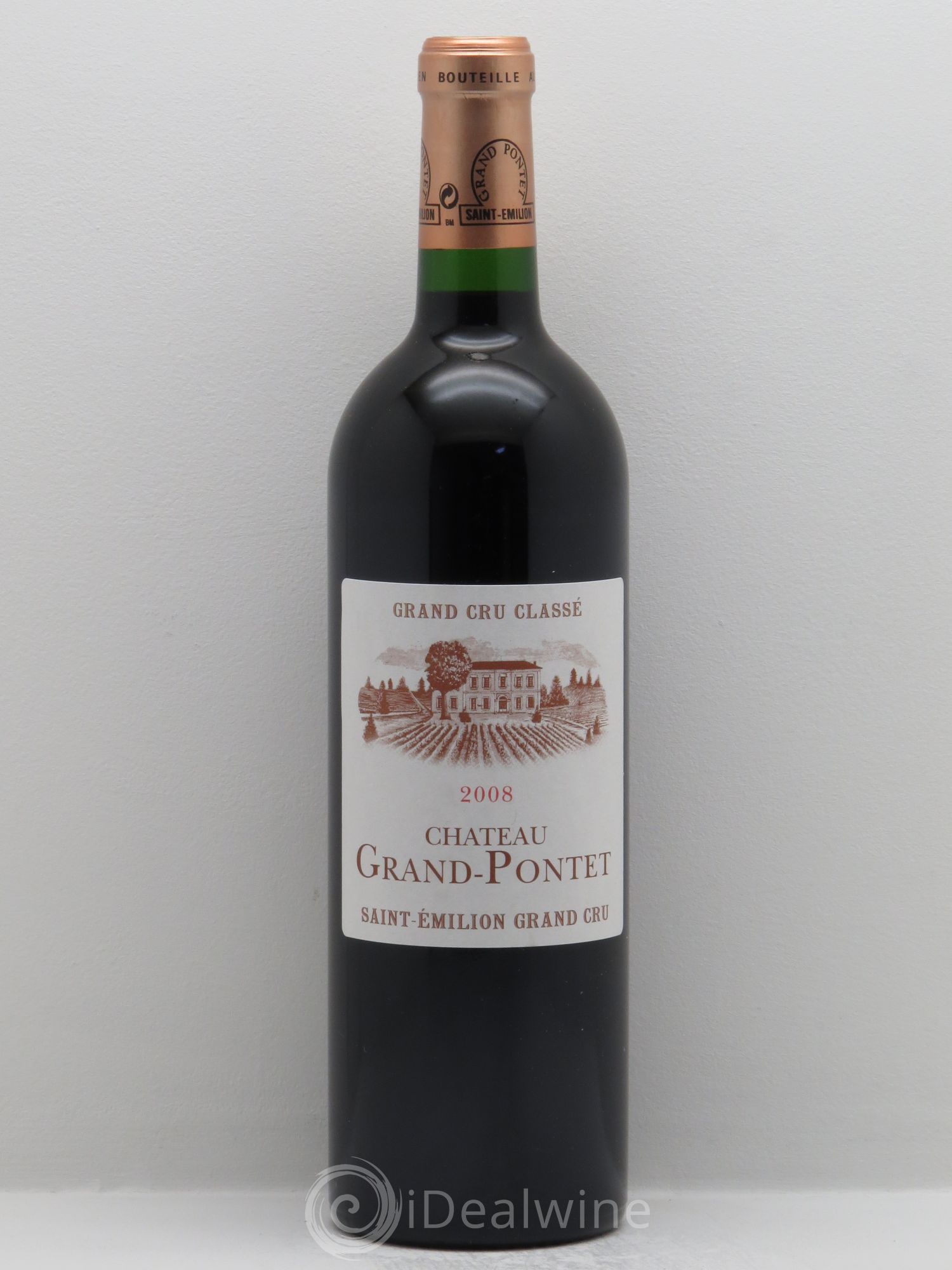 Château Grand Pontet Grand Cru Classé 2008 - Lot de 1 bouteille - 0