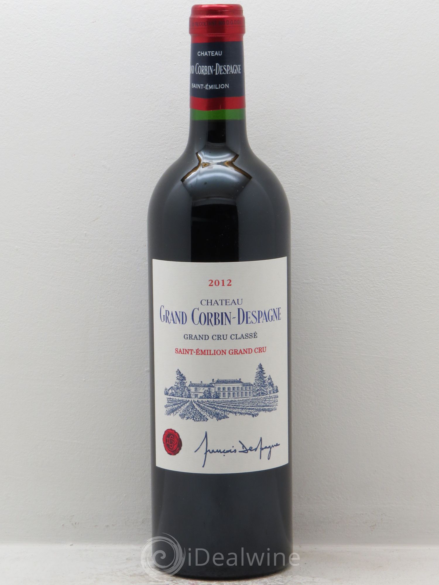Château Grand Corbin Despagne Grand Cru Classé 2012 - Lot de 1 bouteille - 0