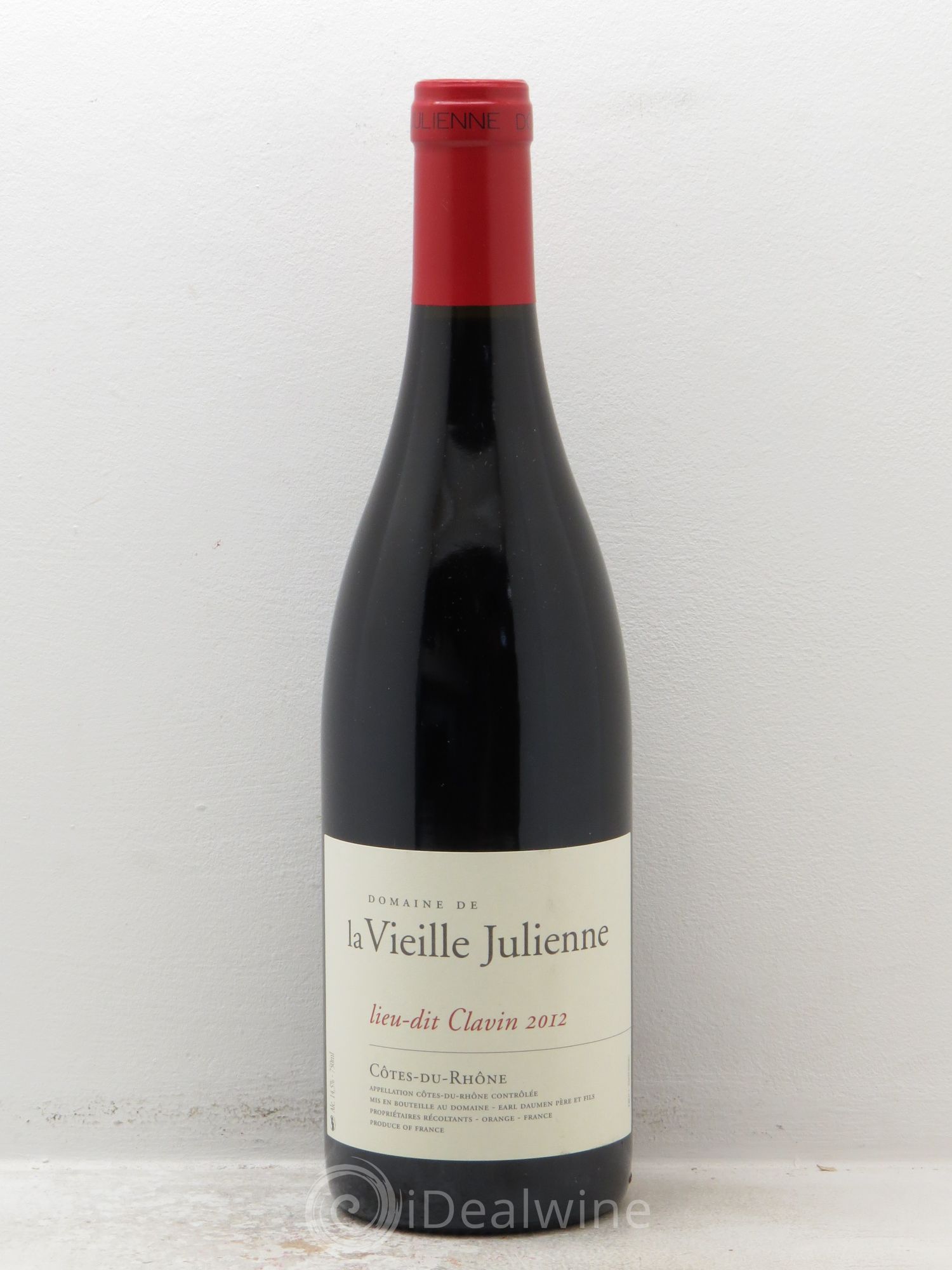 Côtes-du-Rhône Vieille Julienne (Domaine de la) Lieu-dit Clavin Jean-Paul Daumen 2012 - Lot de 1 bouteille - 0