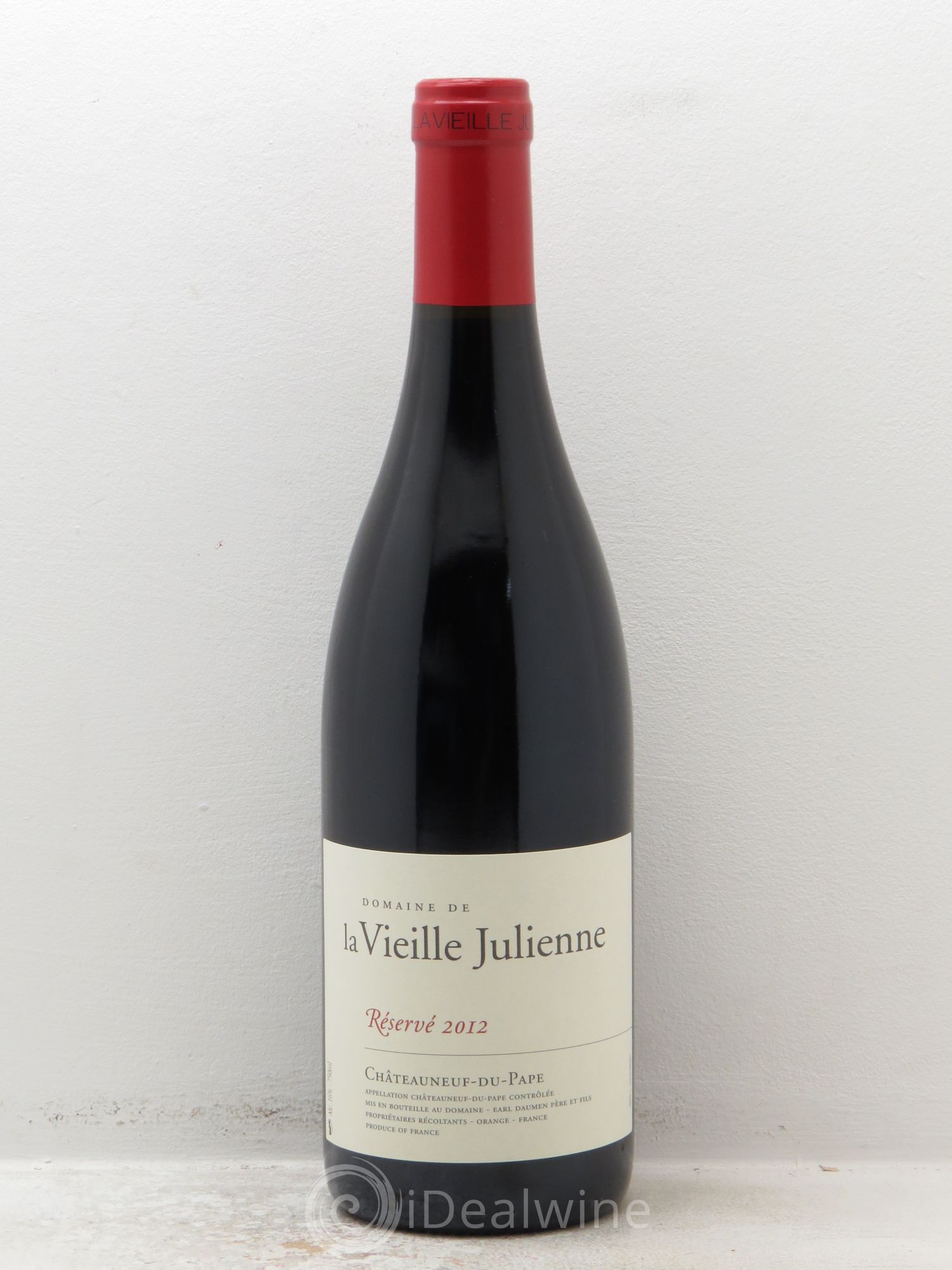 Châteauneuf-du-Pape Vieille Julienne (Domaine de la) Réservé Jean-Paul Daumen 2012 - Lot de 1 bouteille - 0