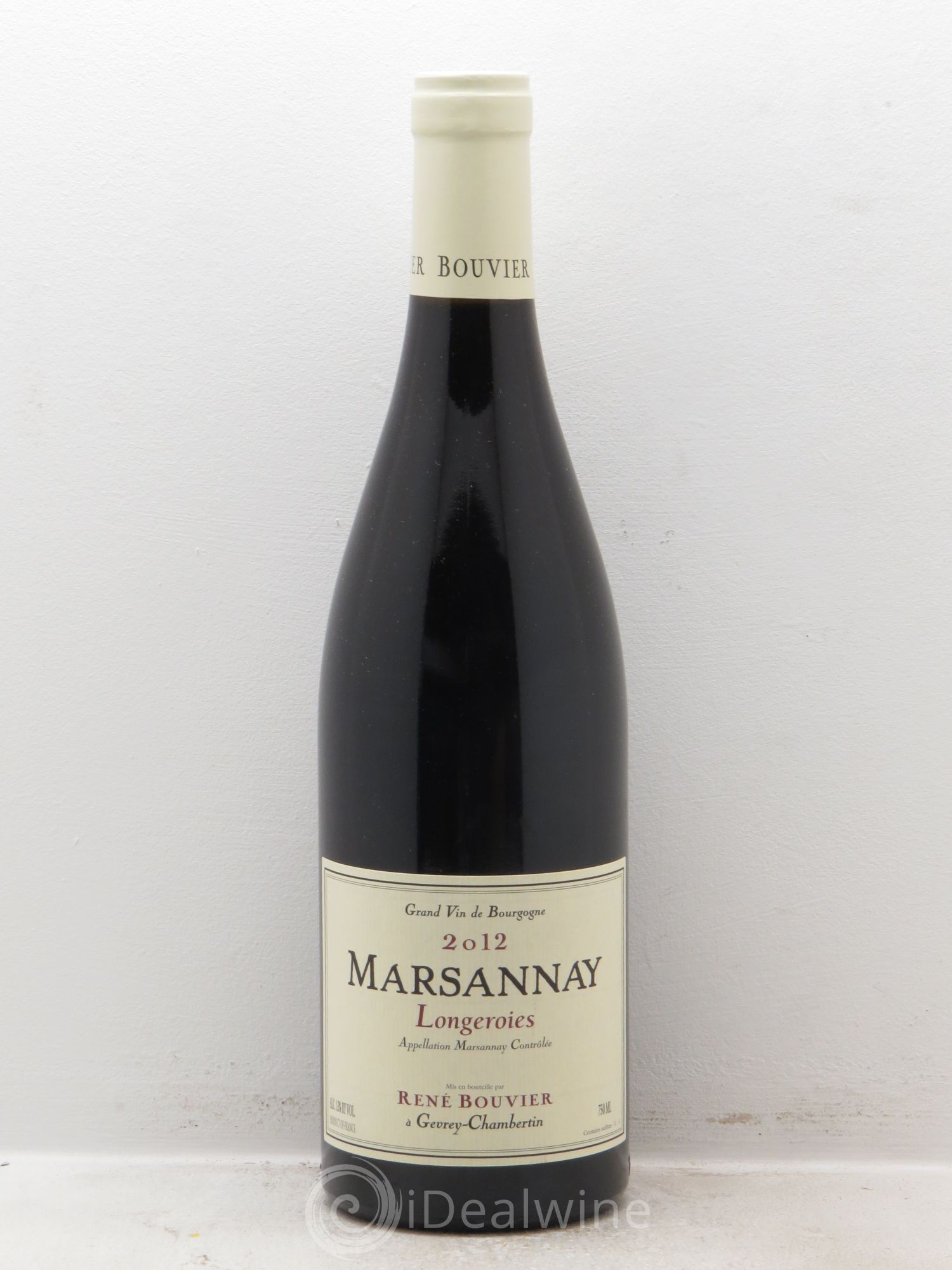 Marsannay Les Longeroies René Bouvier (Domaine) 2012 - Lot de 1 bouteille - 0