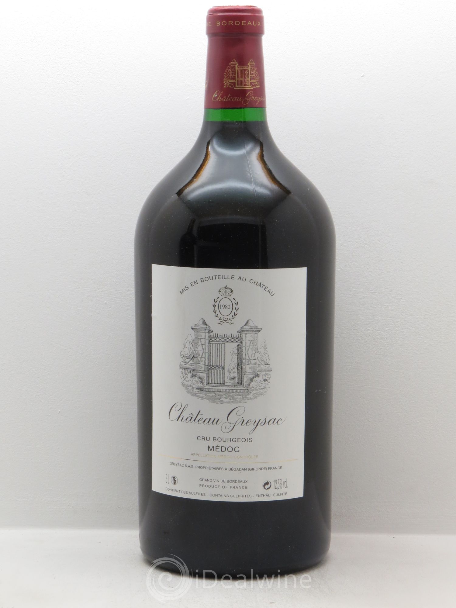 Château Greysac Cru Bourgeois 1982 - Lot de 1 double magnum - 0