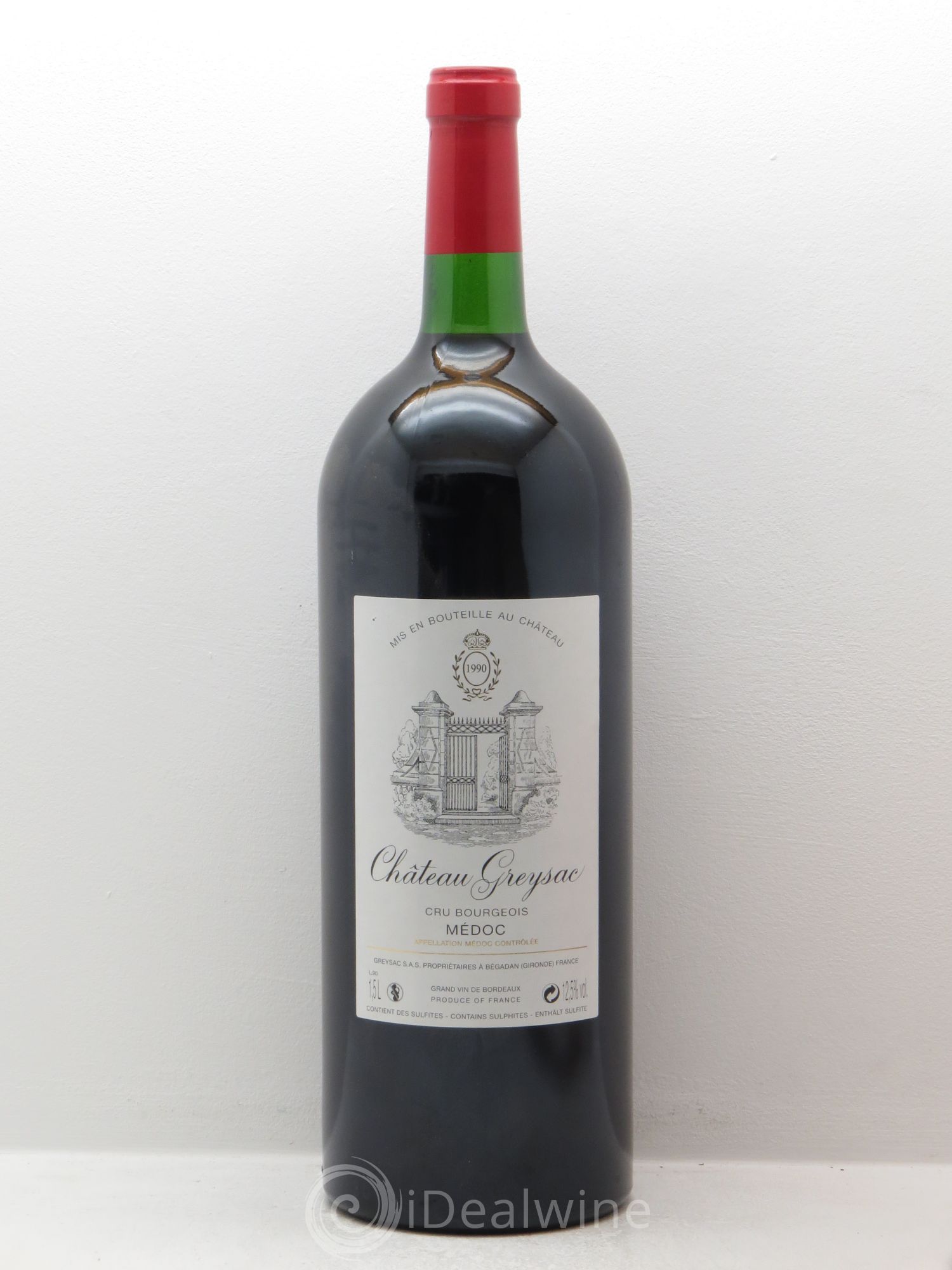 Château Greysac Cru Bourgeois 1990 - Lot de 1 magnum - 0