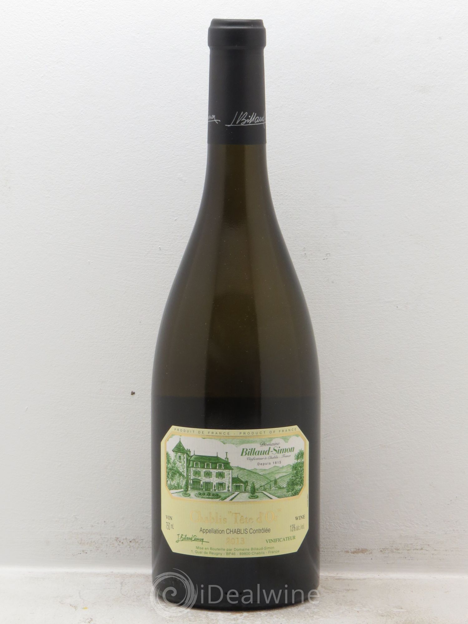 Chablis Tête d'Or Billaud-Simon (Domaine) 2013 - Lot de 1 bouteille - 0
