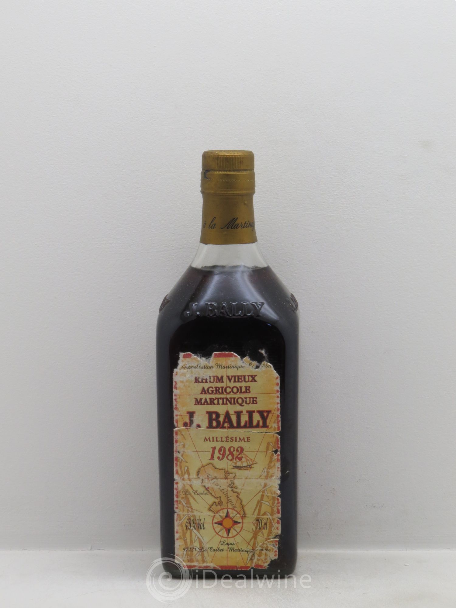 Rhum Bally (43°) 1982 - Lot de 1 bouteille - 0