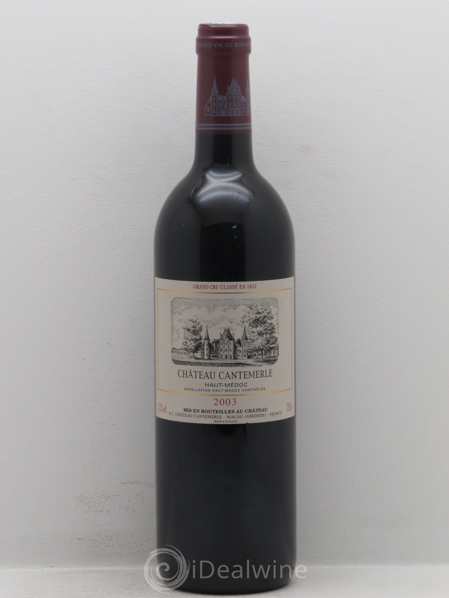 Château Cantemerle 5ème Grand Cru Classé 2003 - Lot de 1 bouteille - 0