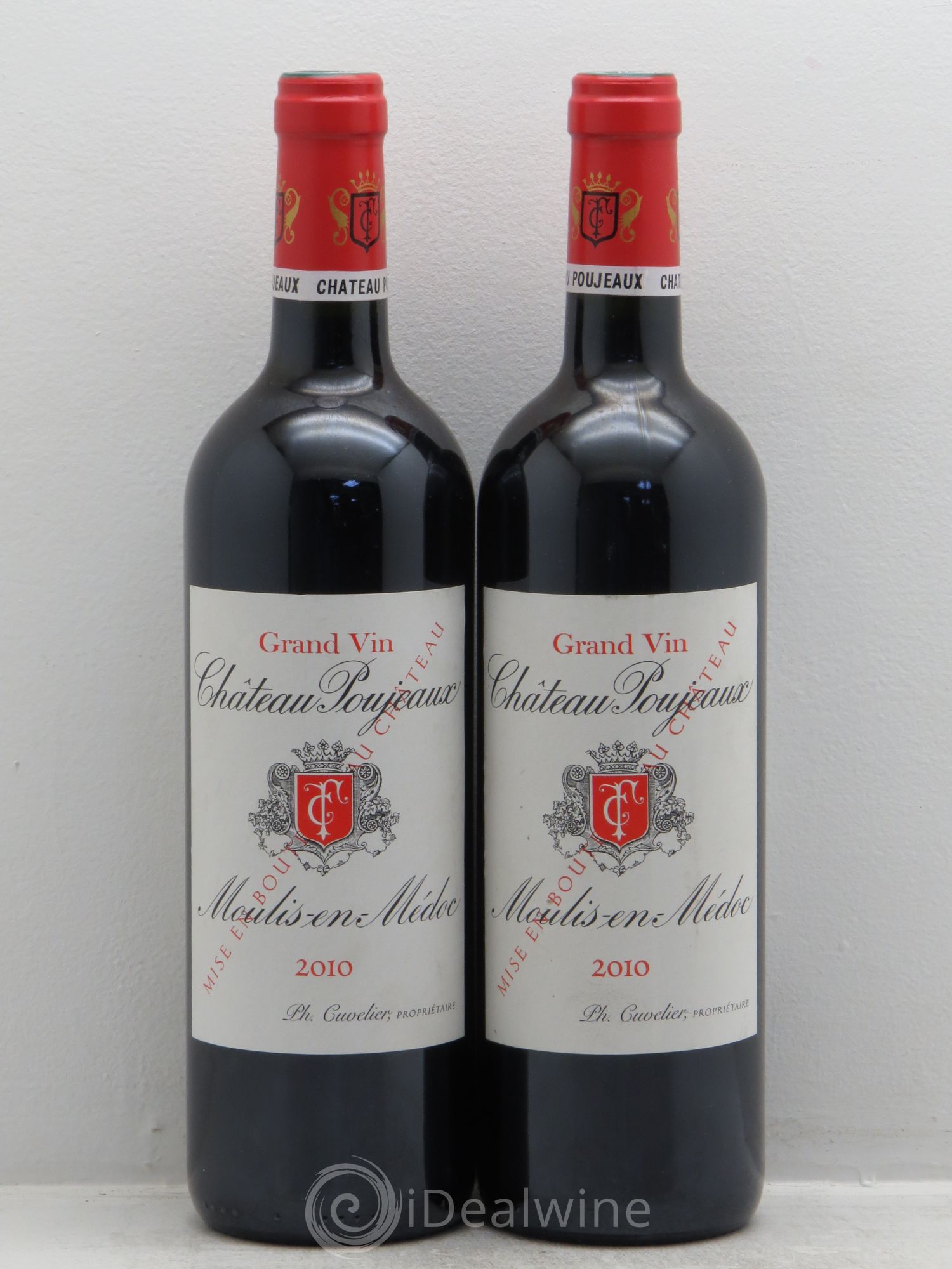 Château Poujeaux 2010 - Lot de 2 bouteilles - 0
