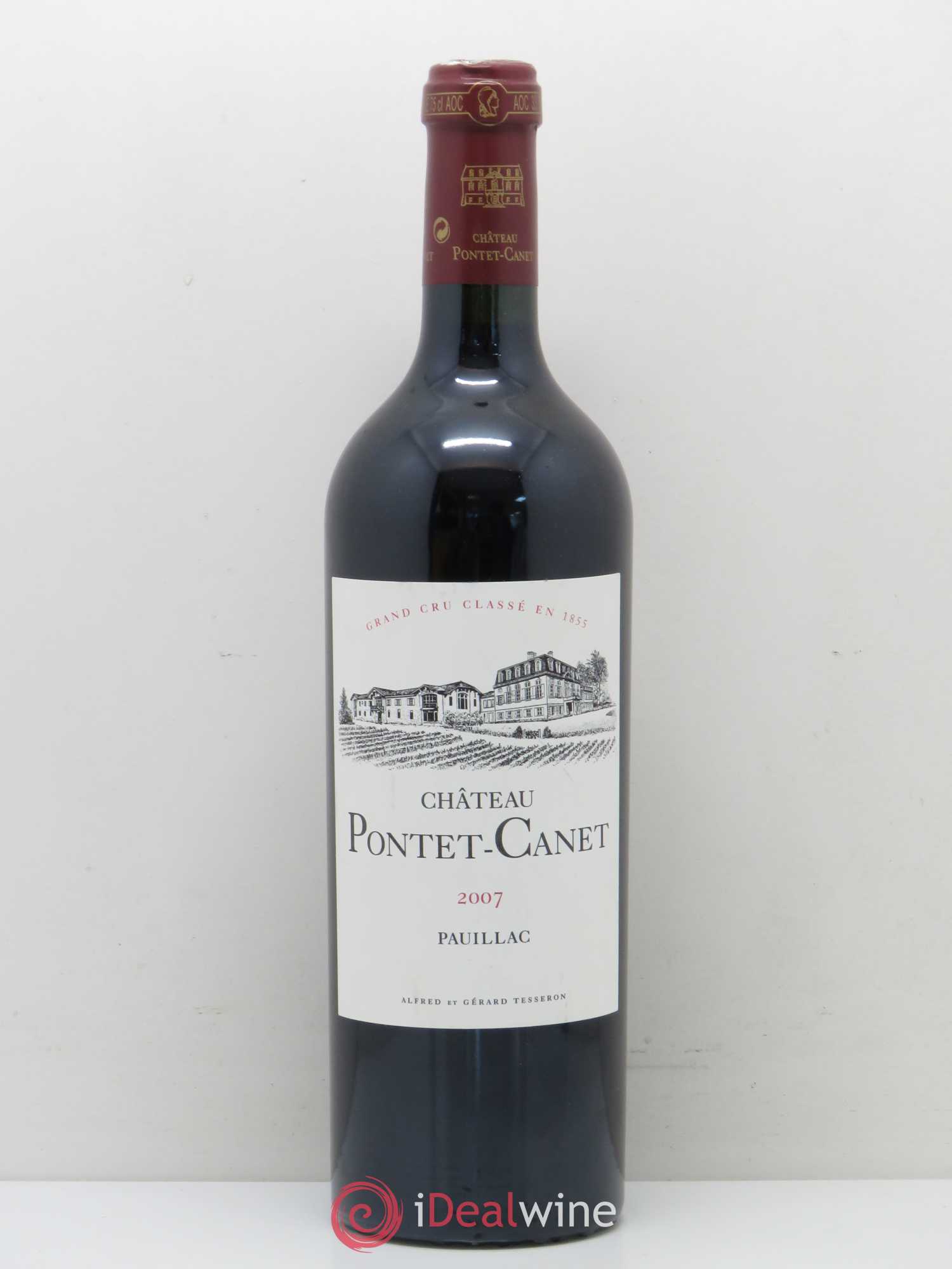 Château Pontet Canet 5ème Grand Cru Classé 2007 - Lot de 1 bouteille - 0