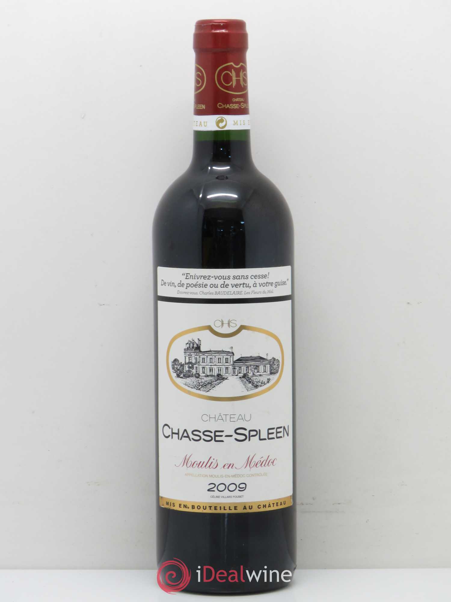 Château Chasse Spleen 2009 - Lot de 1 bouteille - 0