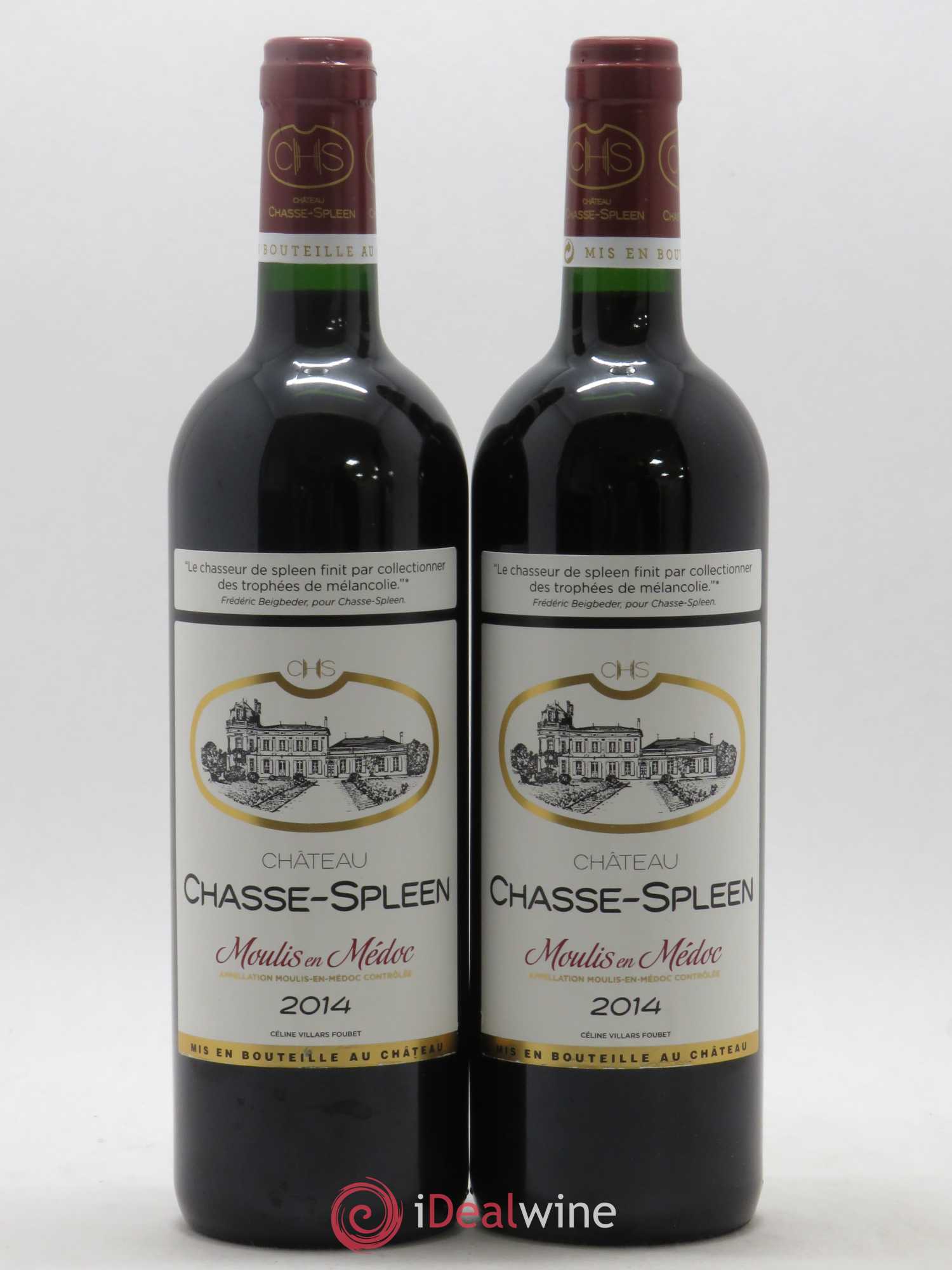 Château Chasse Spleen 2014 - Lot de 2 bouteilles - 0