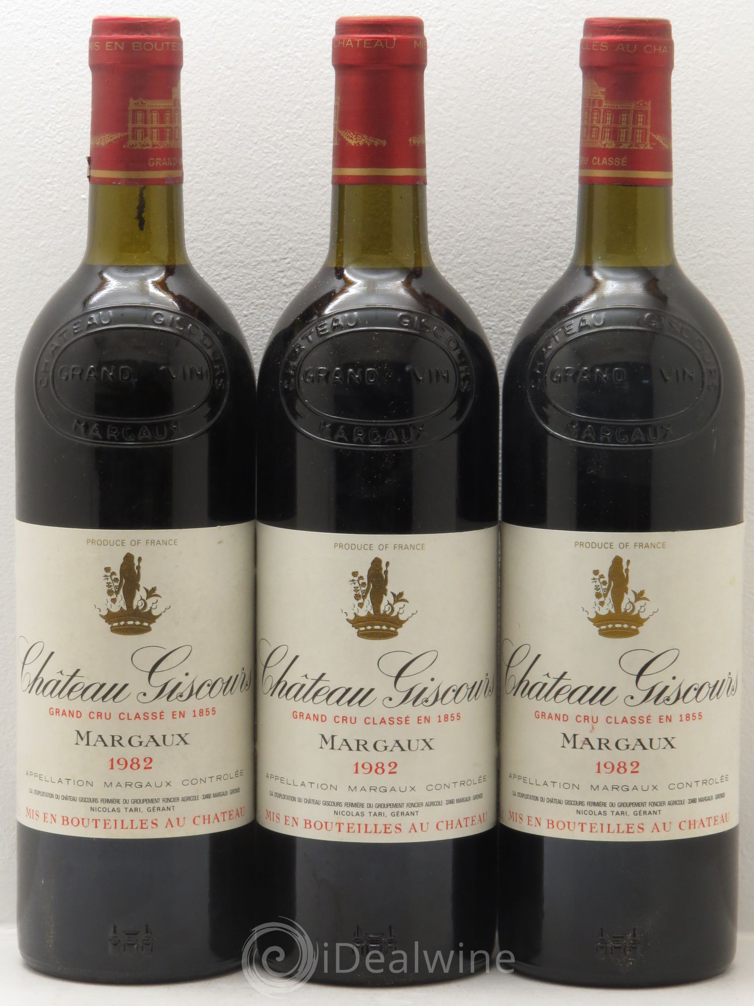 Château Giscours 3ème Grand Cru Classé 1982 - Lot de 3 bouteilles - 0