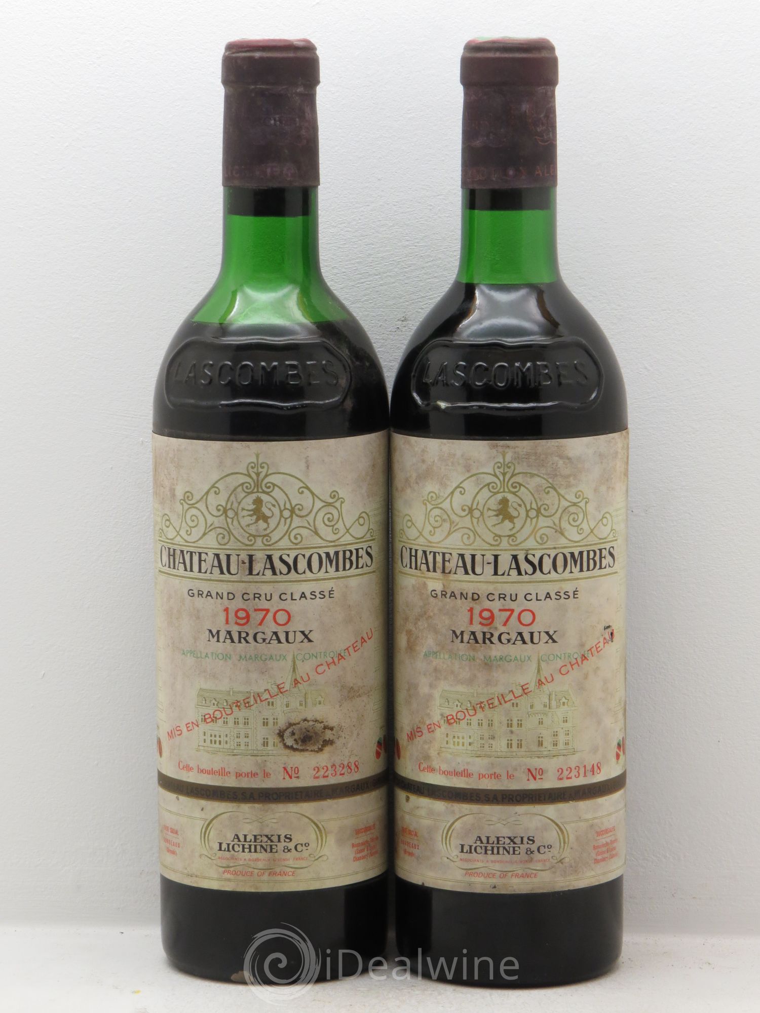 Château Lascombes 2ème Grand Cru Classé 1970 - Lot de 2 bouteilles - 0