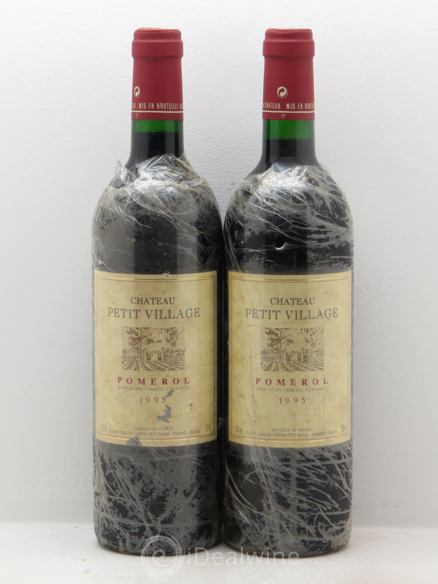 Château Petit Village 1995 - Lot de 2 bouteilles - 0