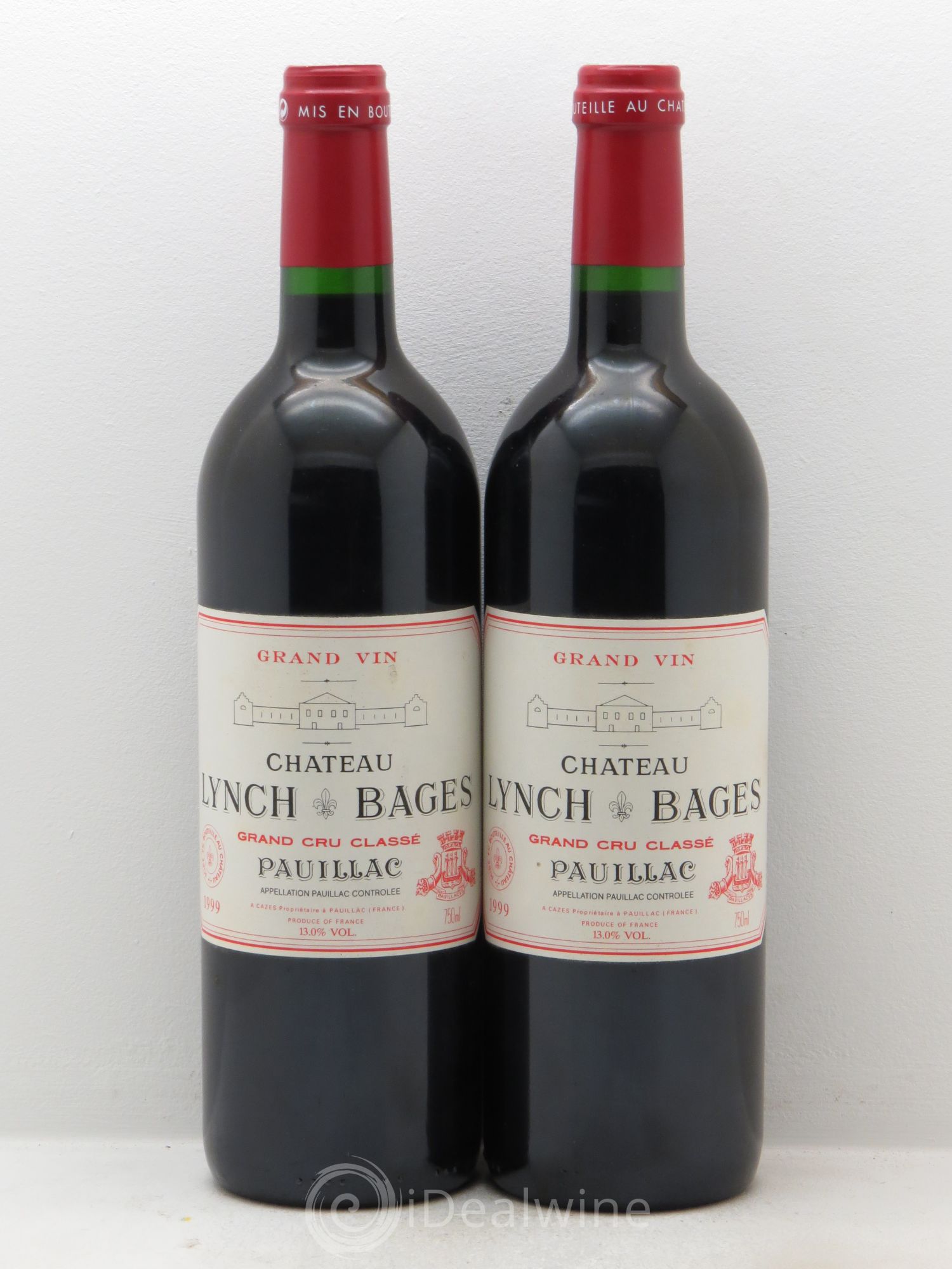 Château Lynch Bages 5ème Grand Cru Classé 1999 - Lot de 2 bouteilles - 0