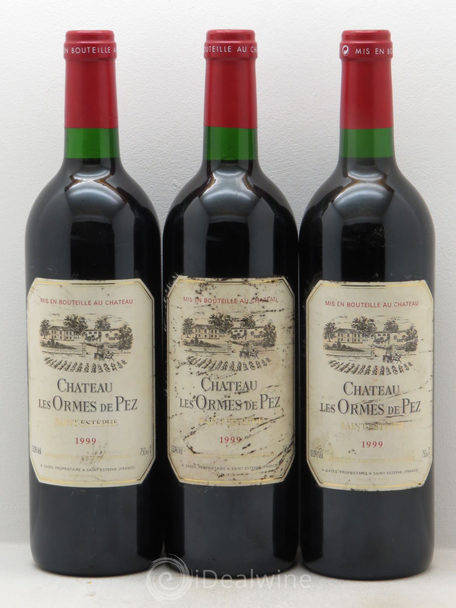 Château les Ormes de Pez 1999 - Lot de 3 bouteilles - 0