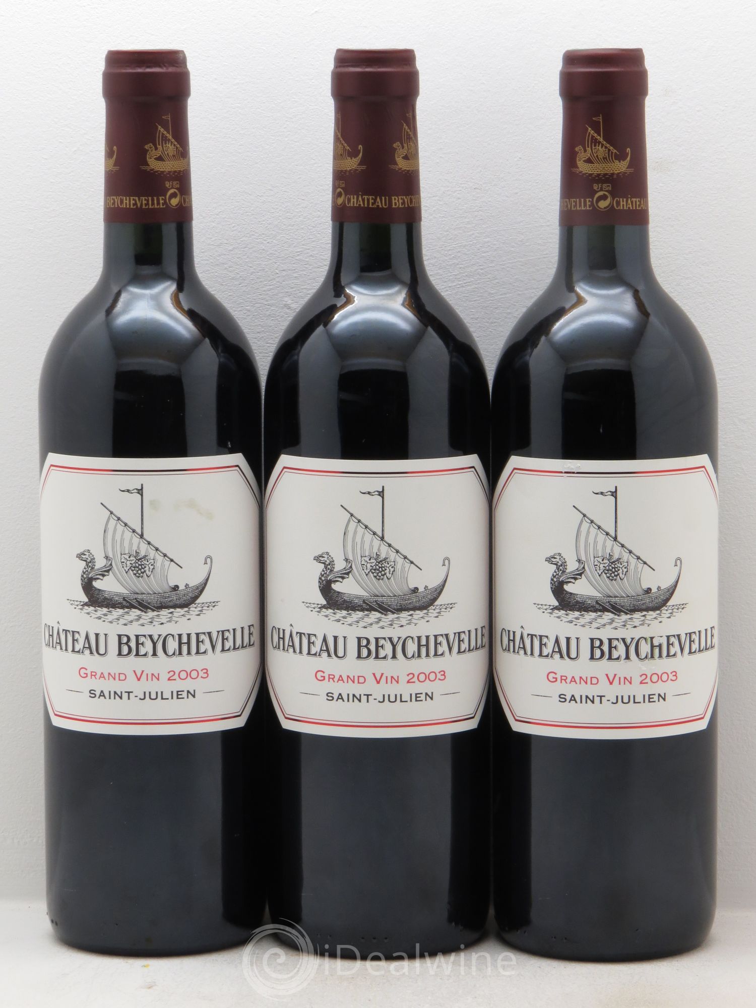 Château Beychevelle 4ème Grand Cru Classé 2003 - Lot de 3 bouteilles - 0