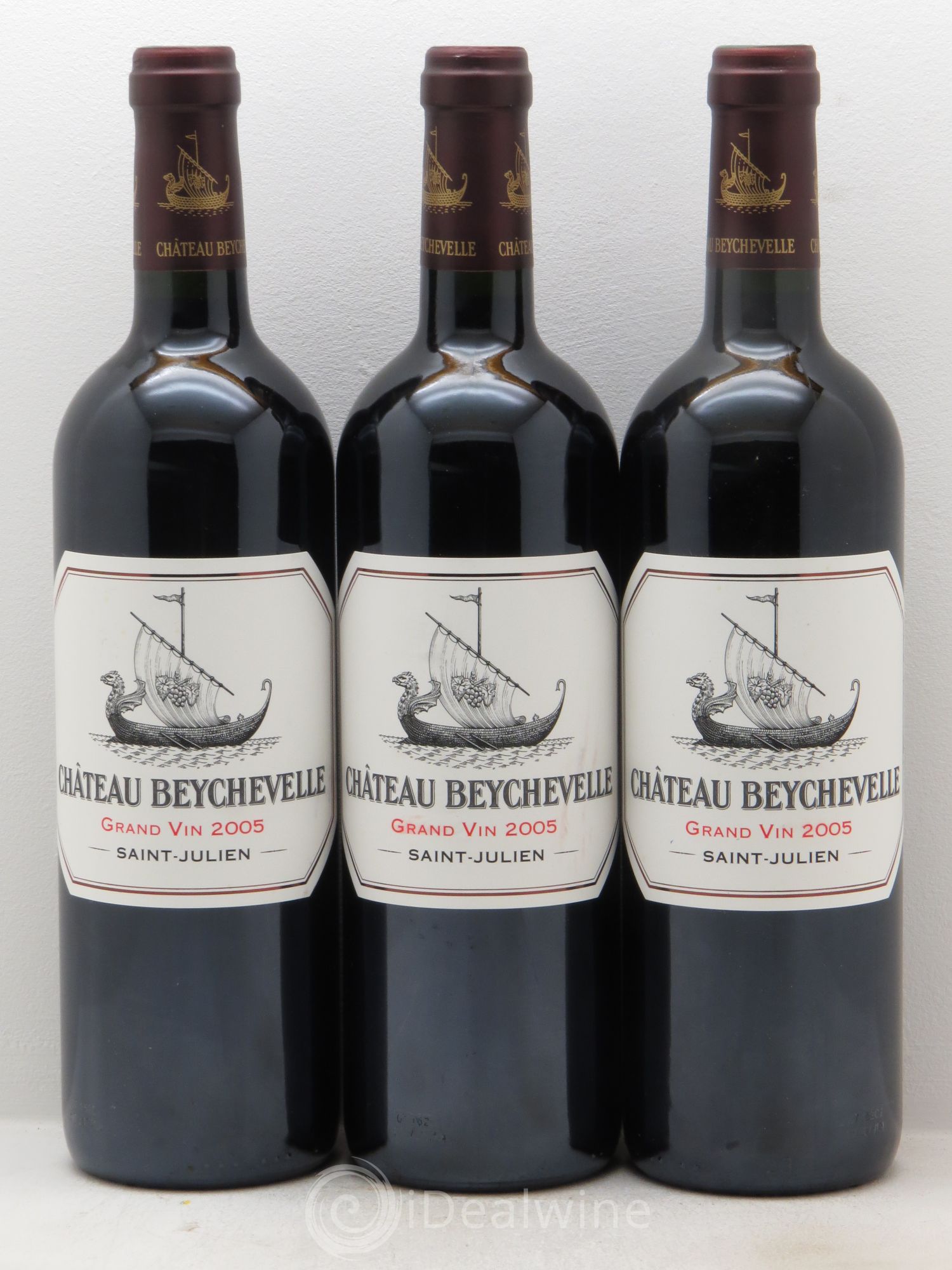 Château Beychevelle 4ème Grand Cru Classé 2005 - Lot de 3 bouteilles - 0