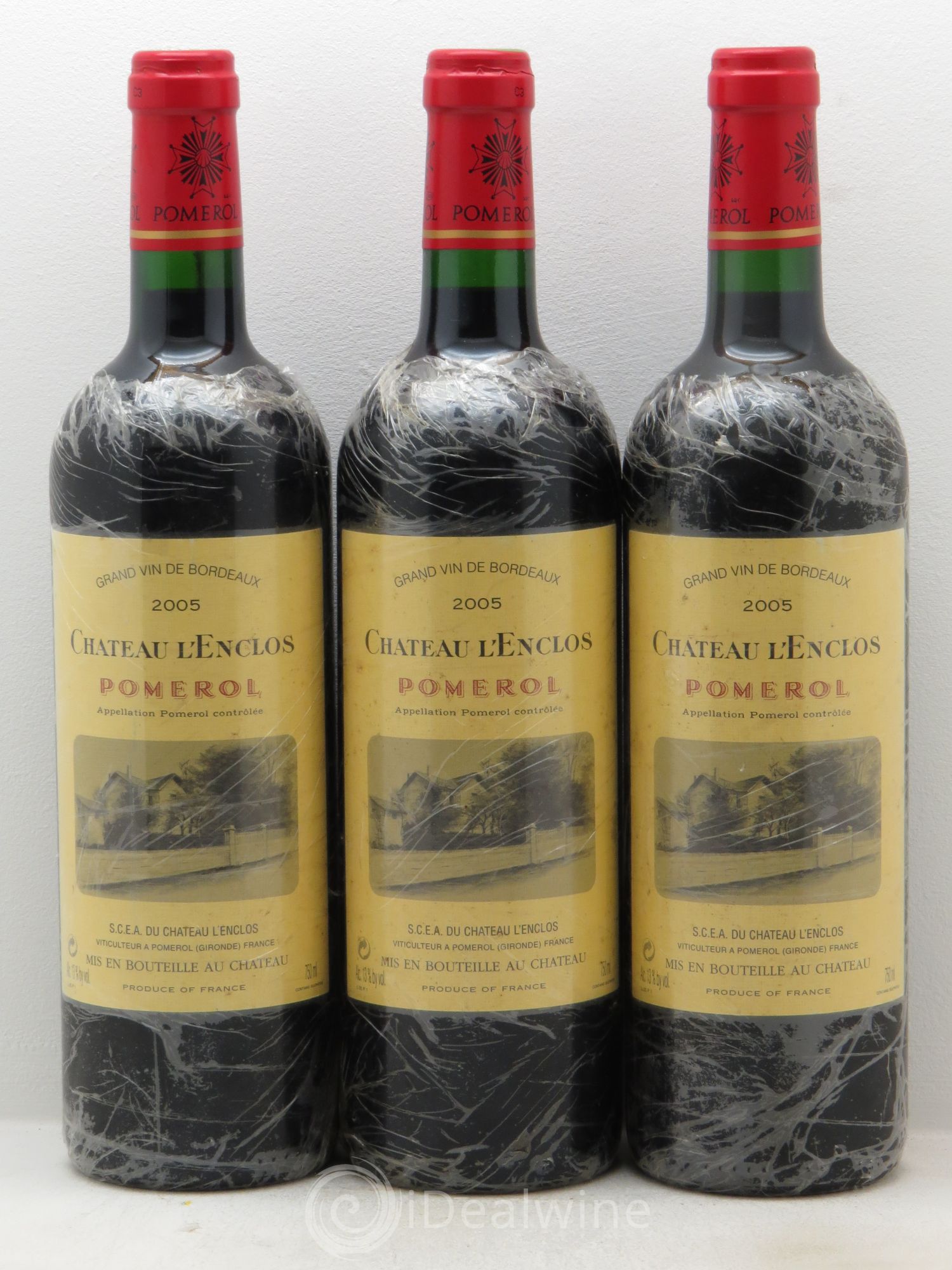 Château l' Enclos 2005 - Lot de 3 bouteilles - 0