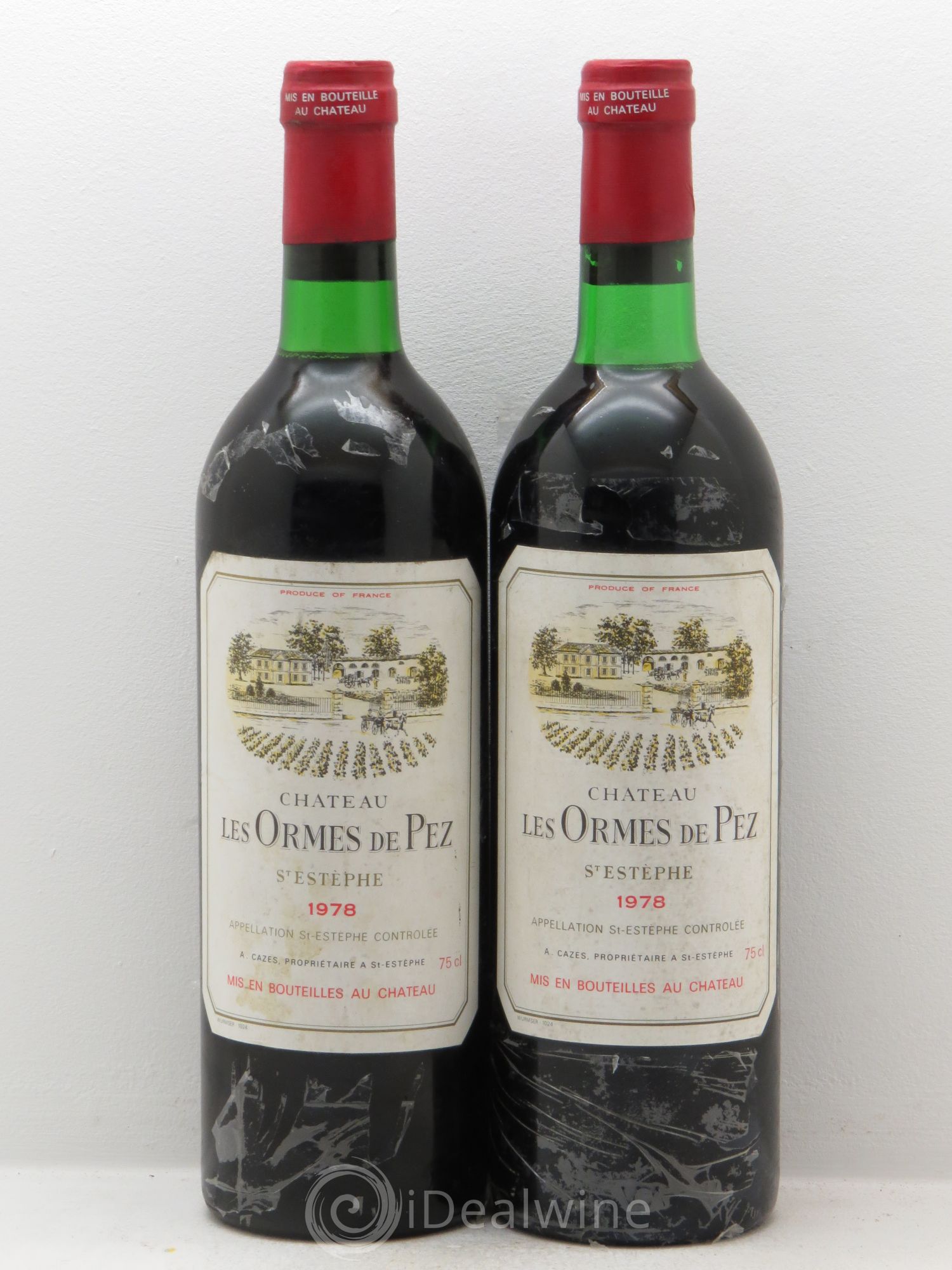 Château les Ormes de Pez 1978 - Lot de 2 bouteilles - 0
