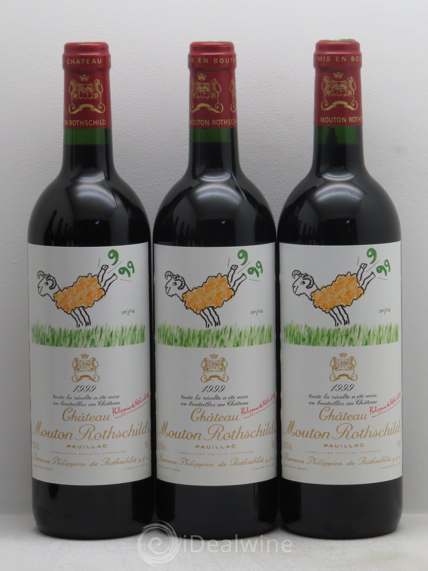 Château Mouton Rothschild 1er Grand Cru Classé 1999 - Lot de 12 bouteilles - 2