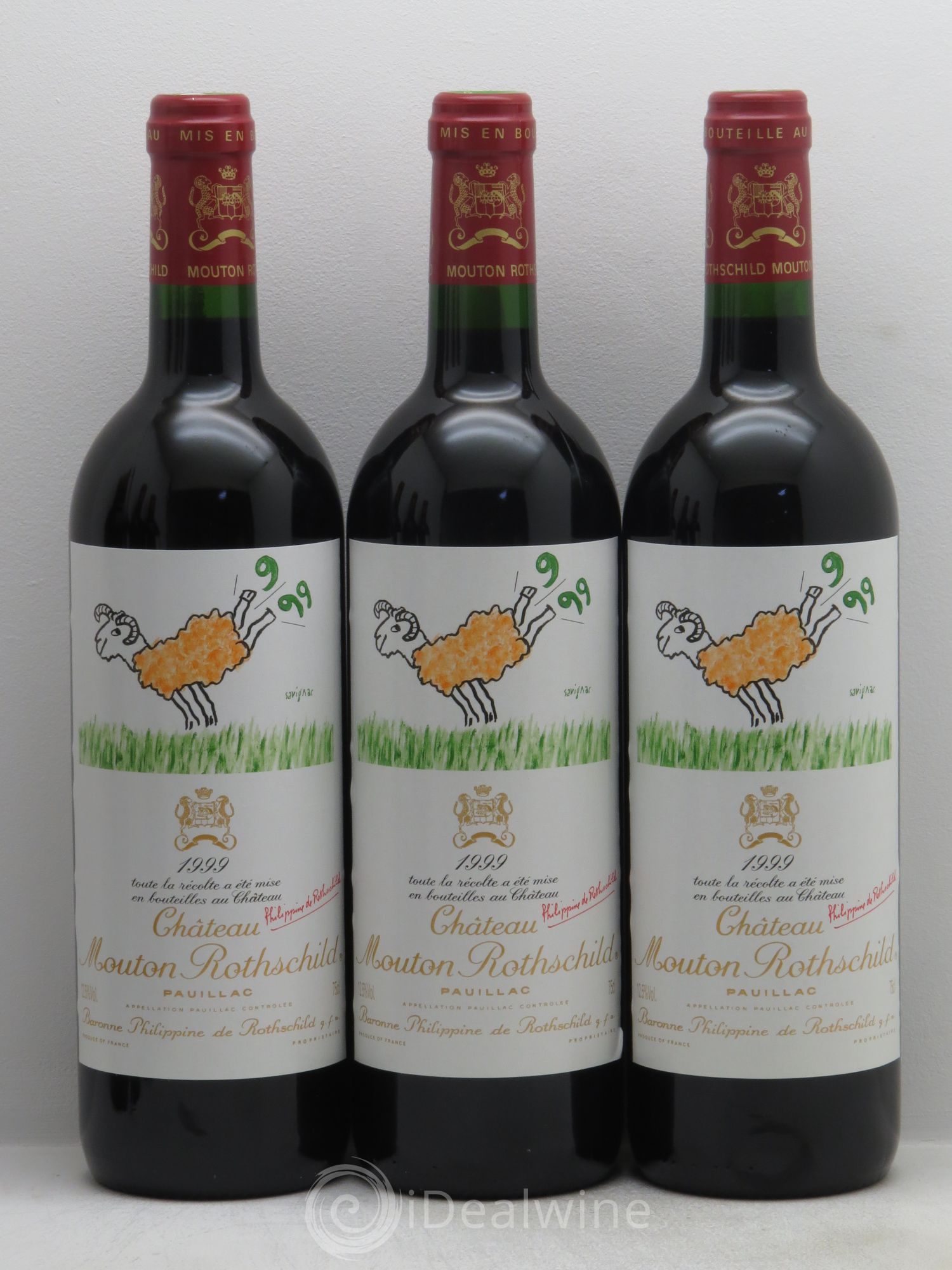 Château Mouton Rothschild 1er Grand Cru Classé 1999 - Lot de 12 bouteilles - 3